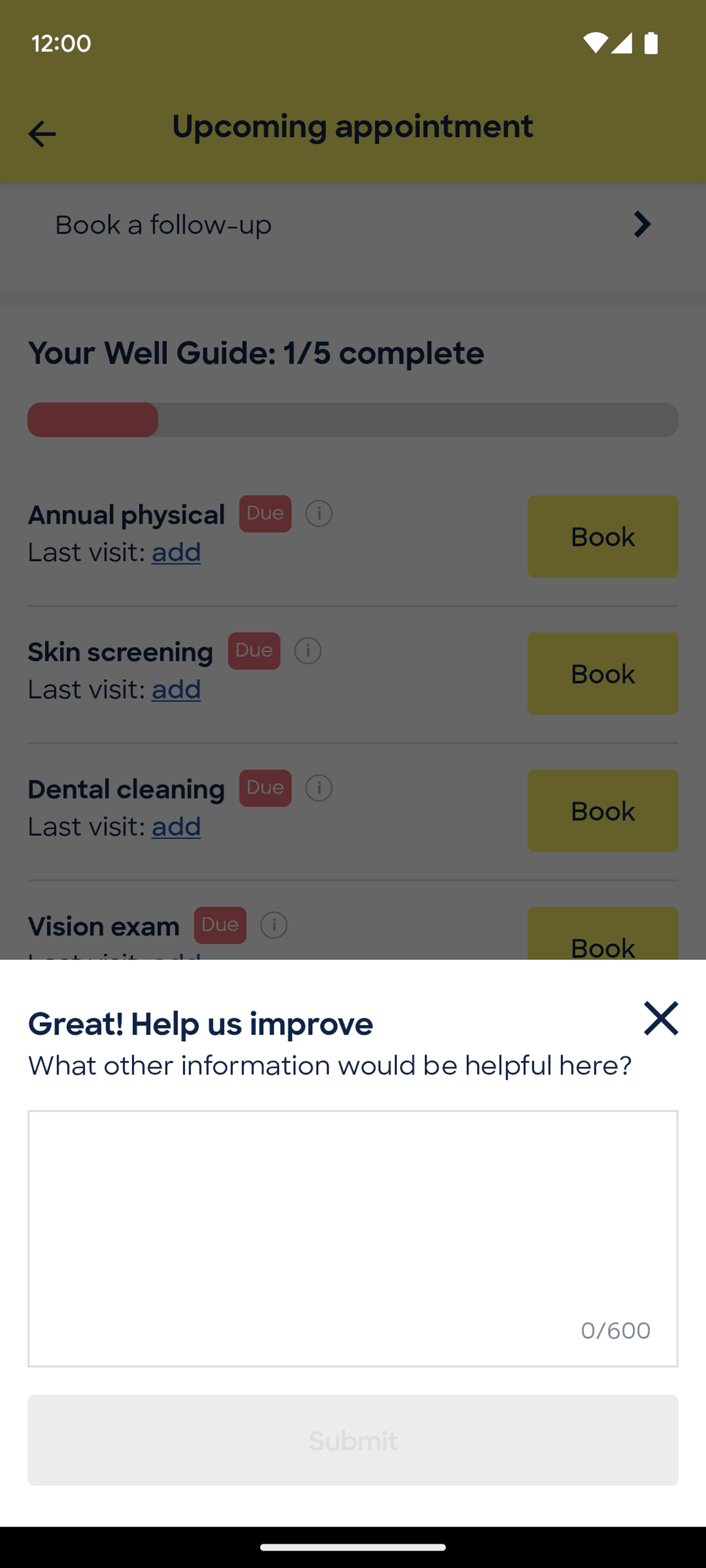 Zocdoc Android Medical interface screenshot 4