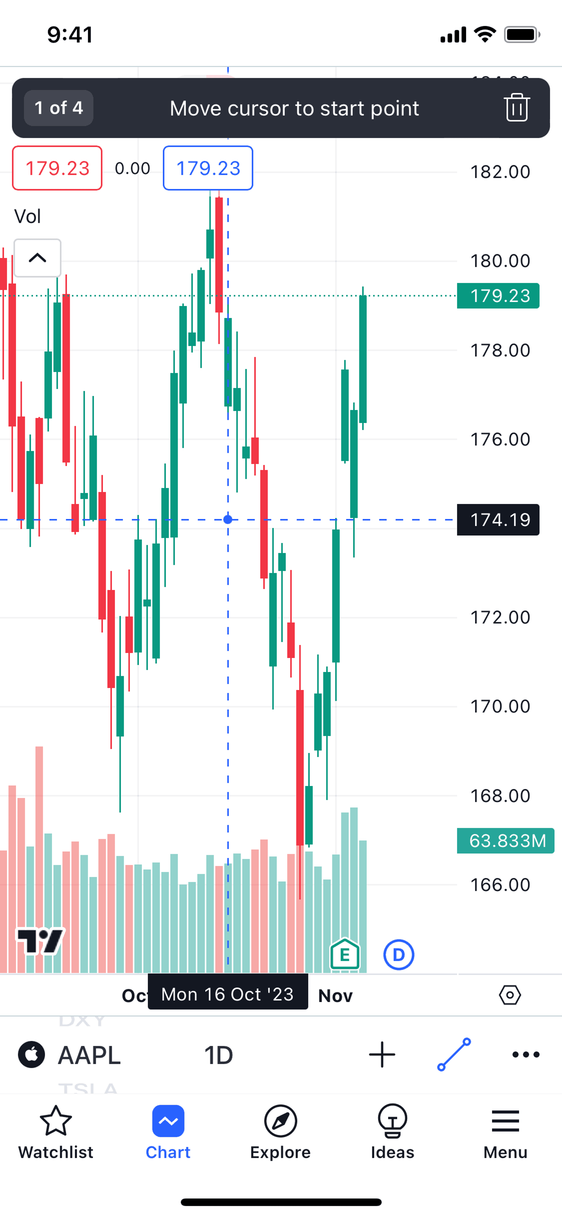 TradingView iOS Finance interface screenshot 8
