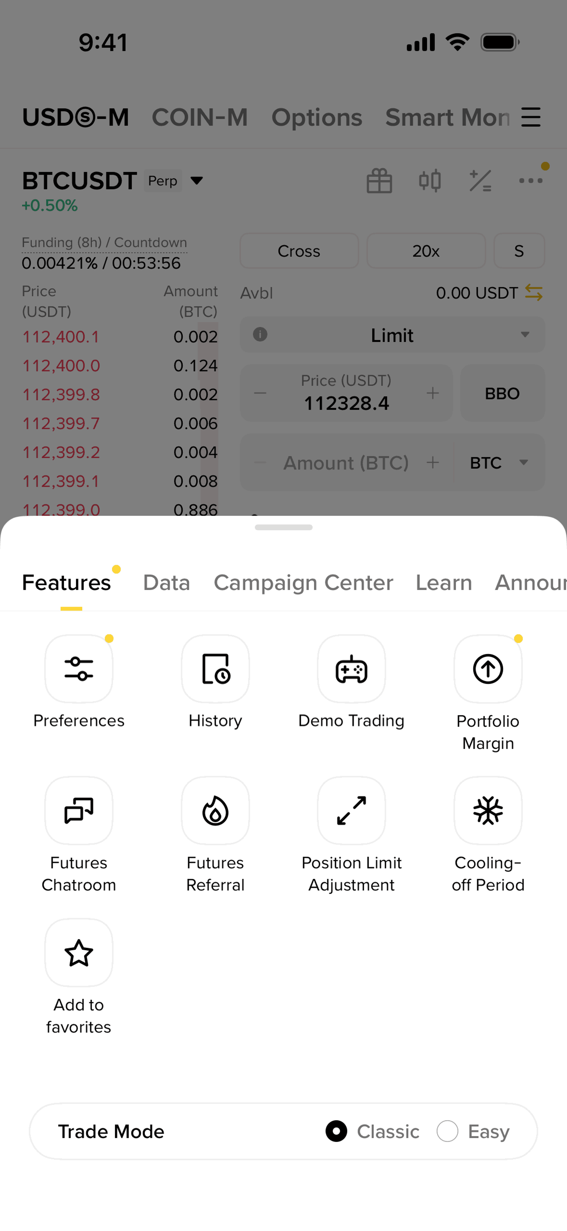 Binance iOS Finance interface screenshot 23