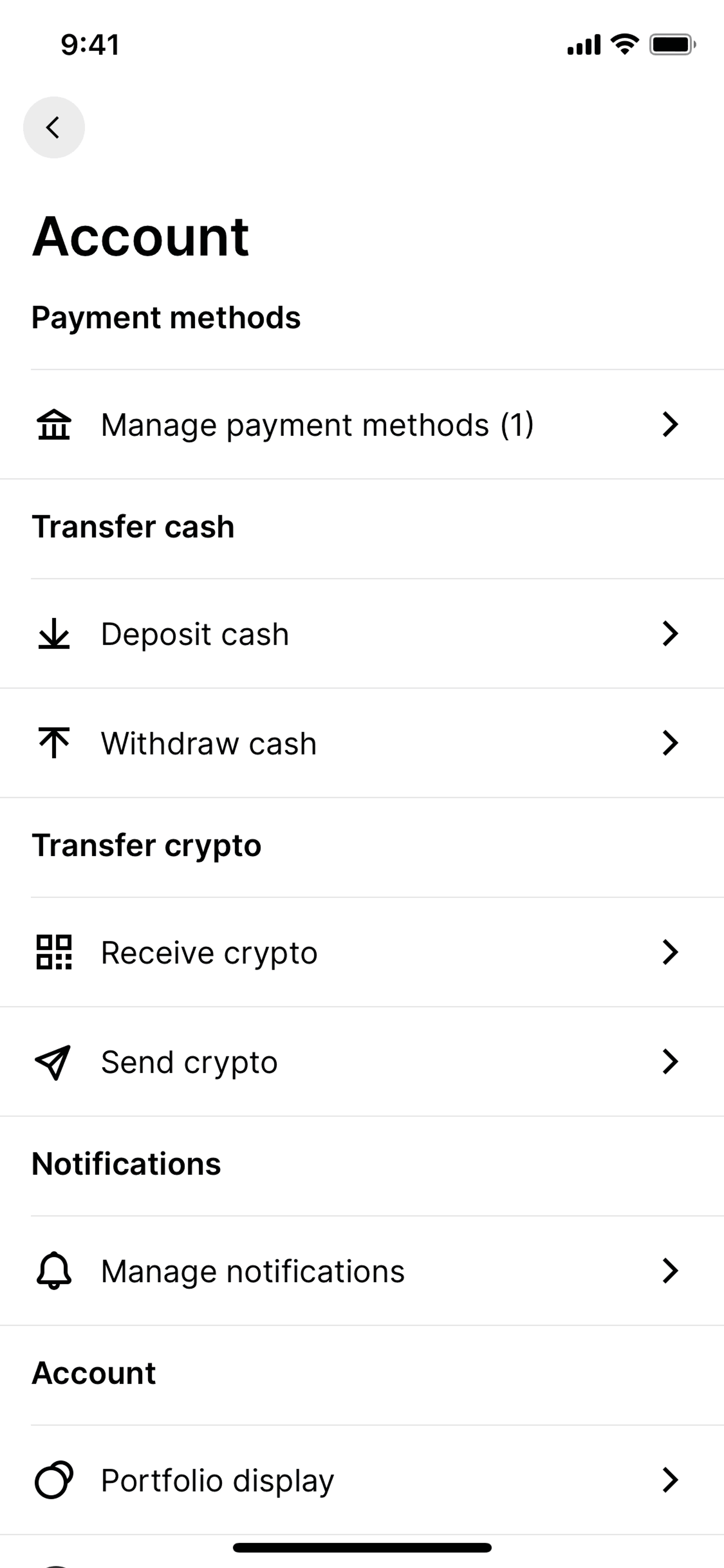 Gemini iOS Finance interface screenshot 15