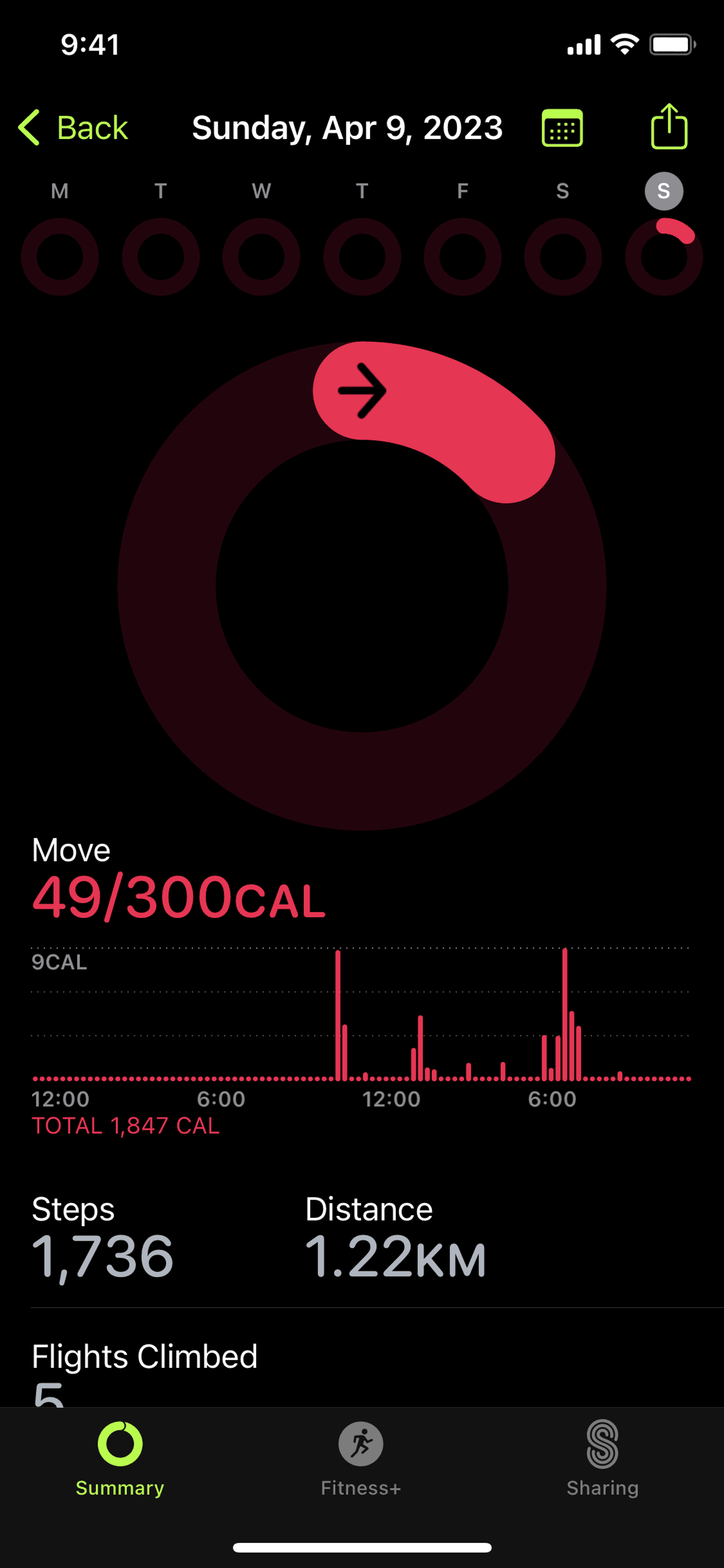 Move on Apple Fitness (ios) screen 2