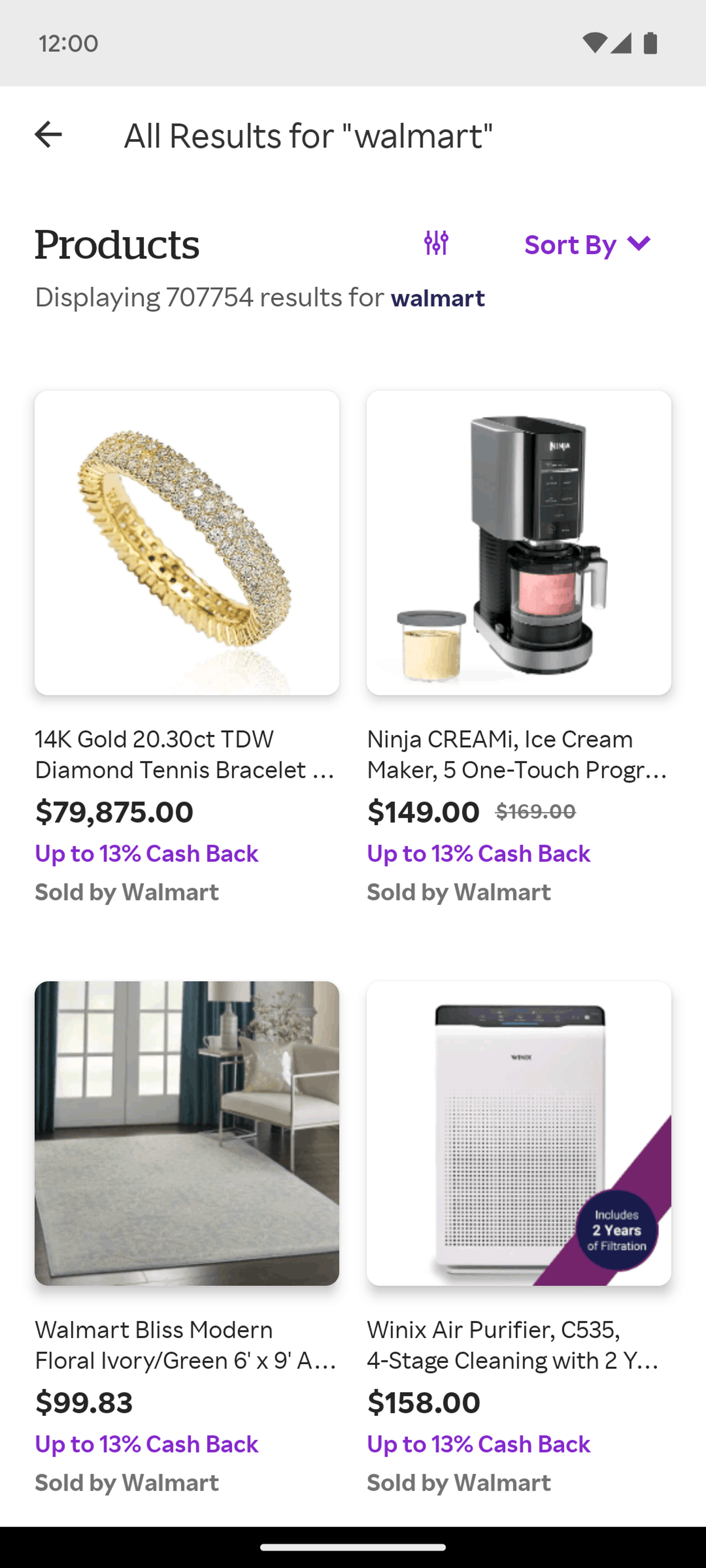 Rakuten Android Shopping interface screenshot 11