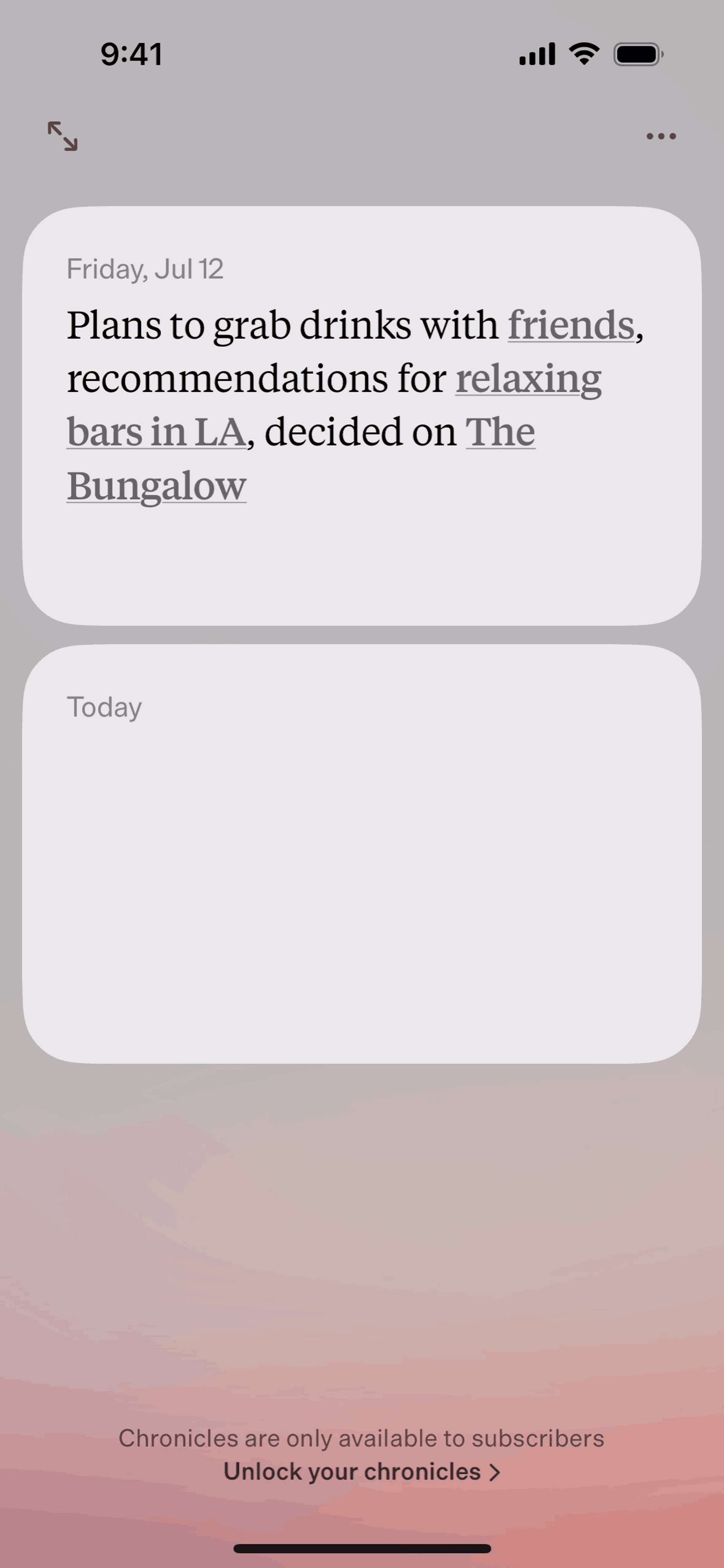 Dot iOS AI interface screenshot 6