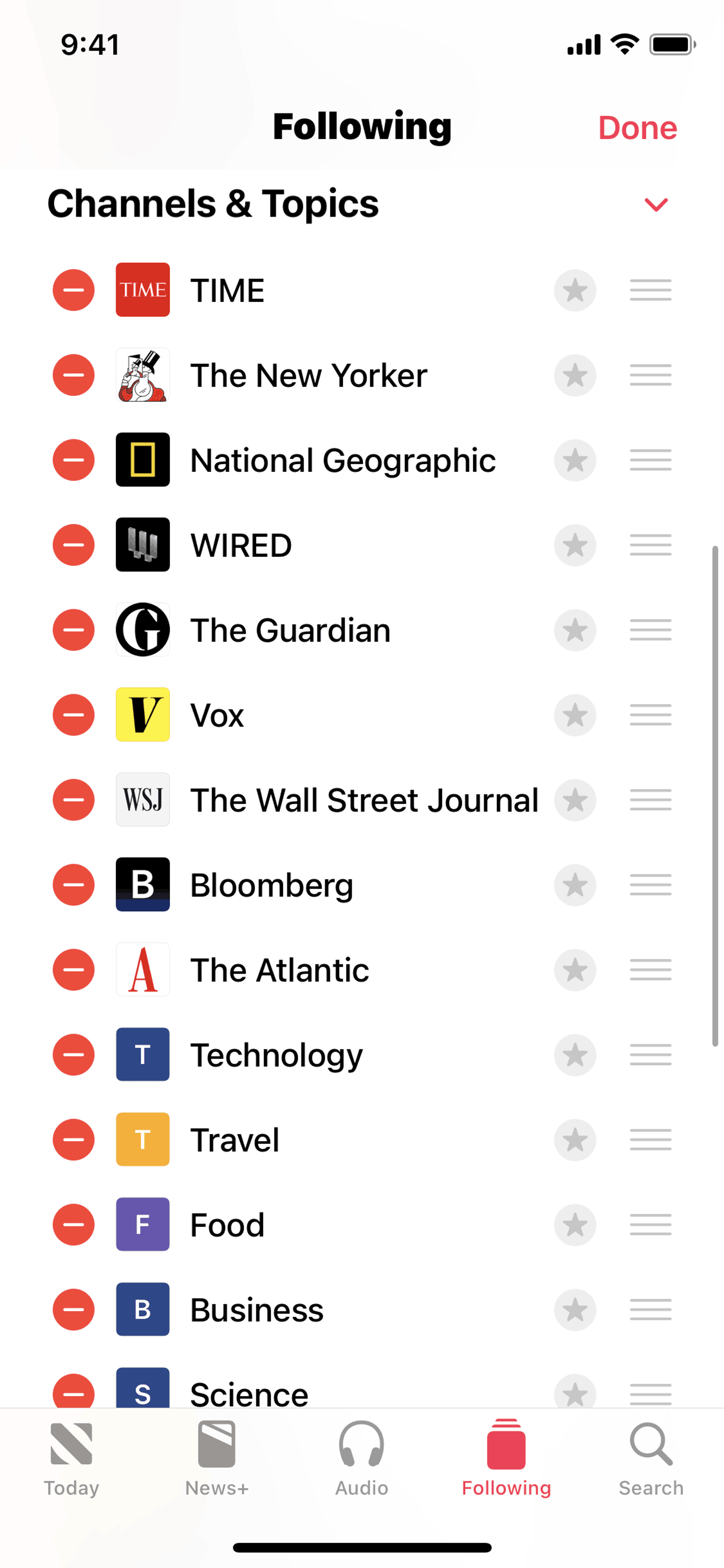 Apple News iOS News interface screenshot 13