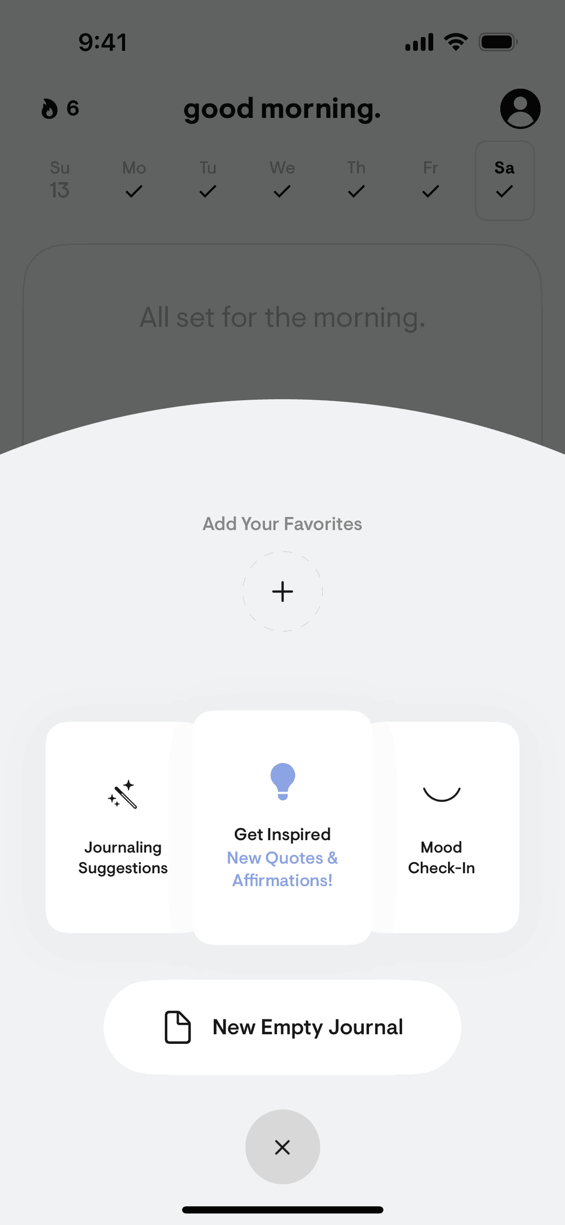 stoic. iOS Health & Fitness interface screenshot 12
