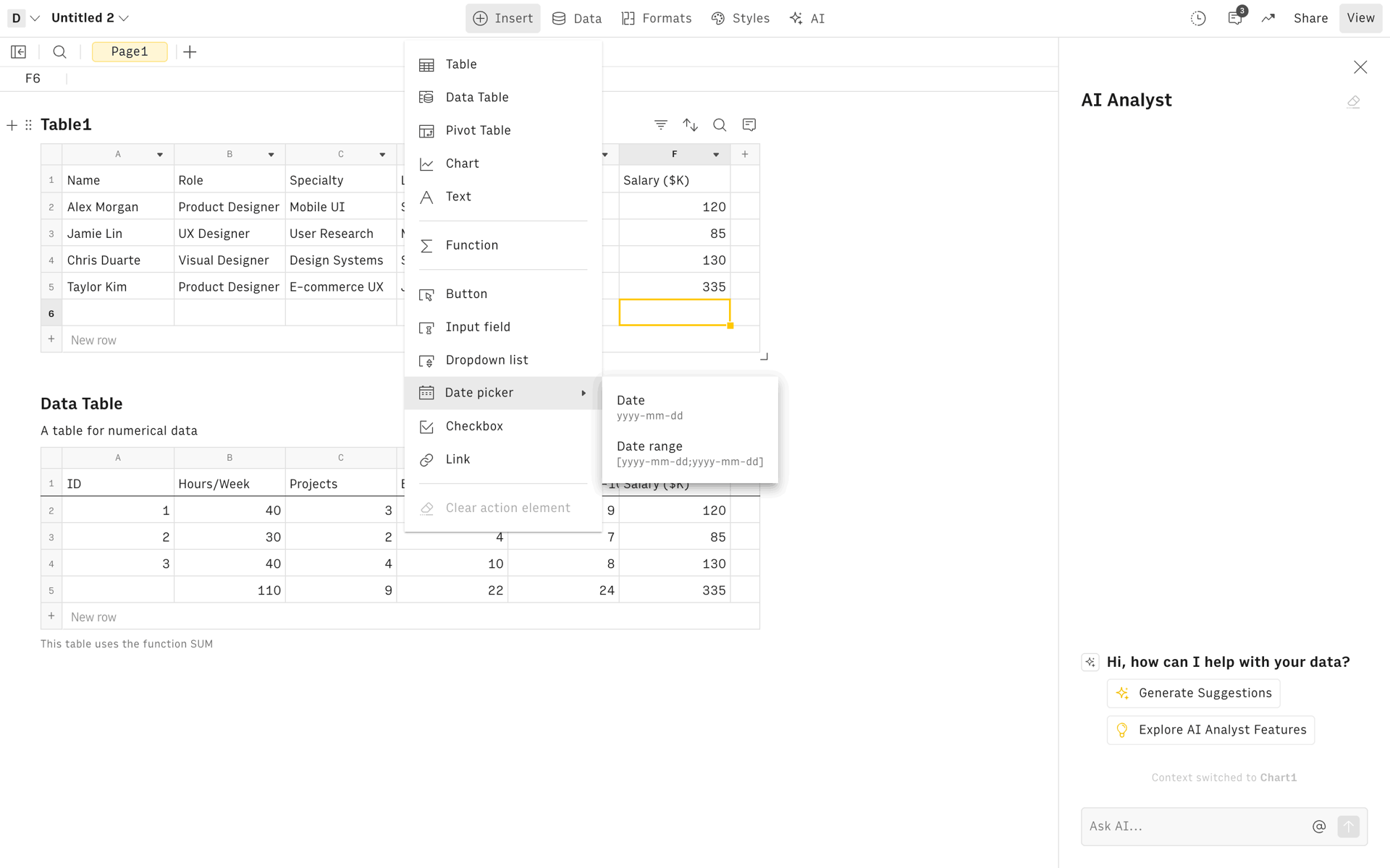 Rows Web AI interface screenshot 24