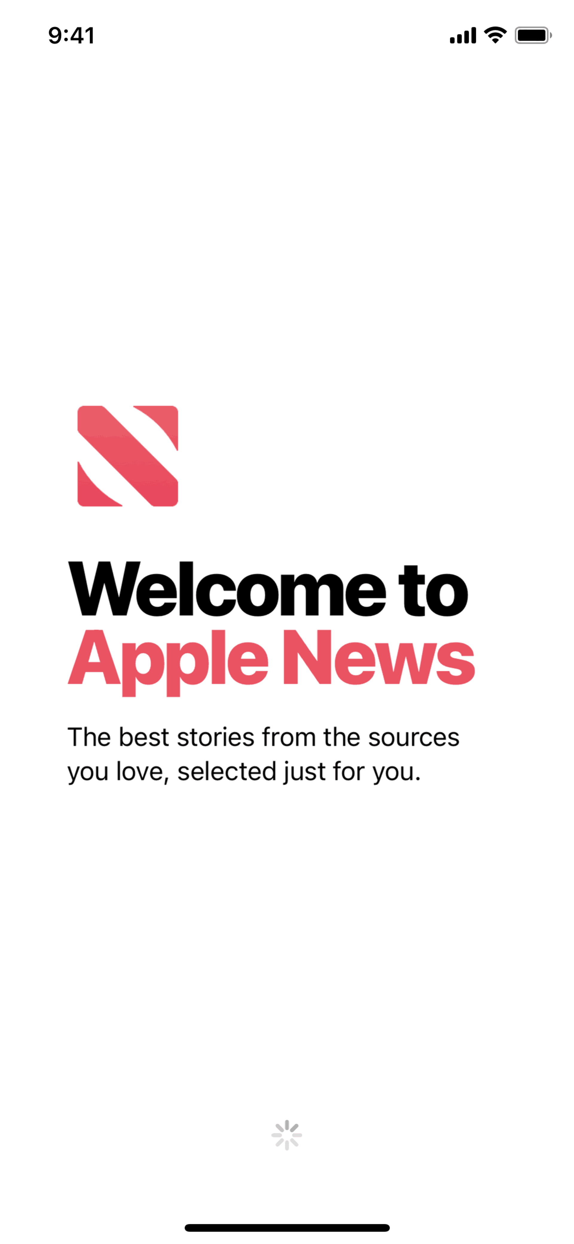 Apple News iOS News interface screenshot 1