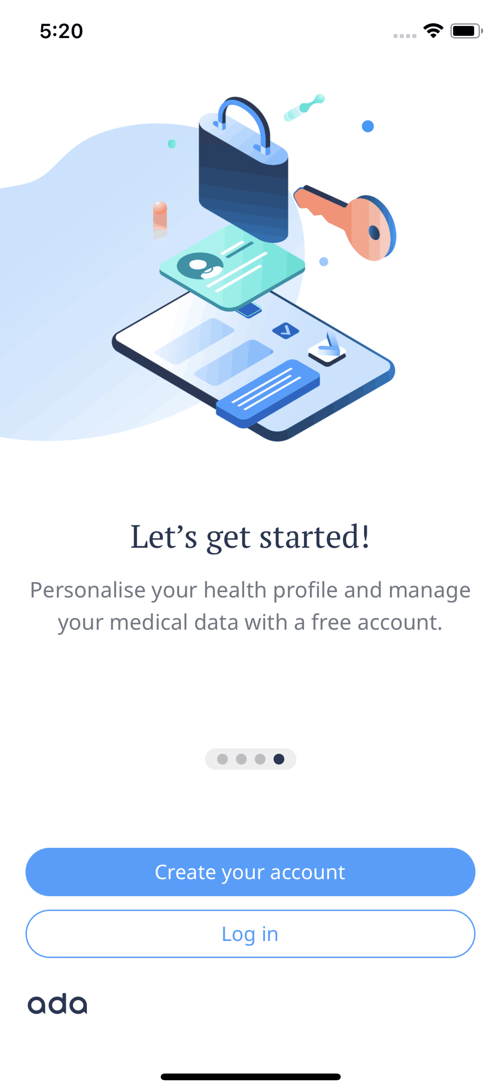 Ada iOS Health & Fitness interface screenshot 5