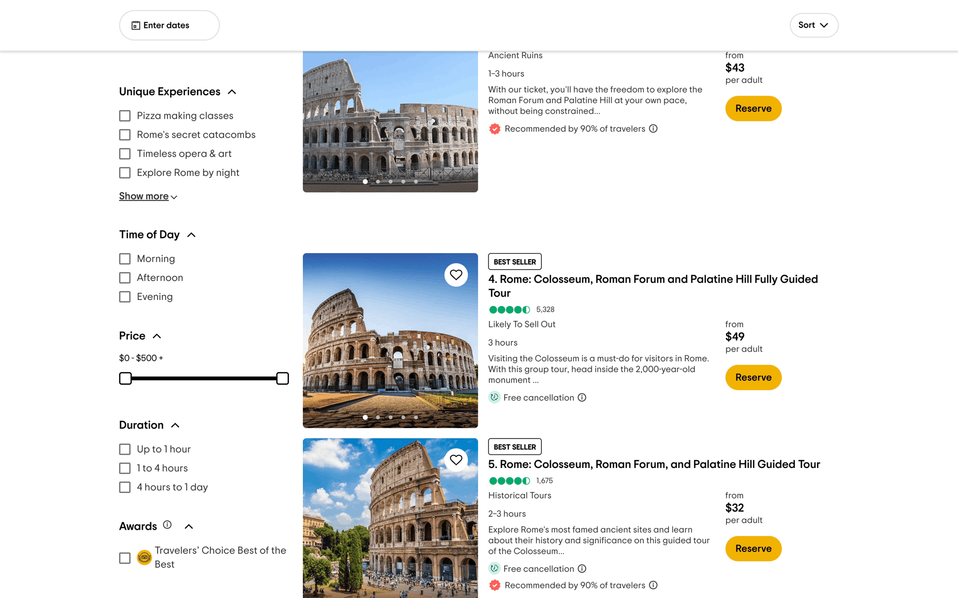 Tripadvisor Web Travel & Transportation interface screenshot 2