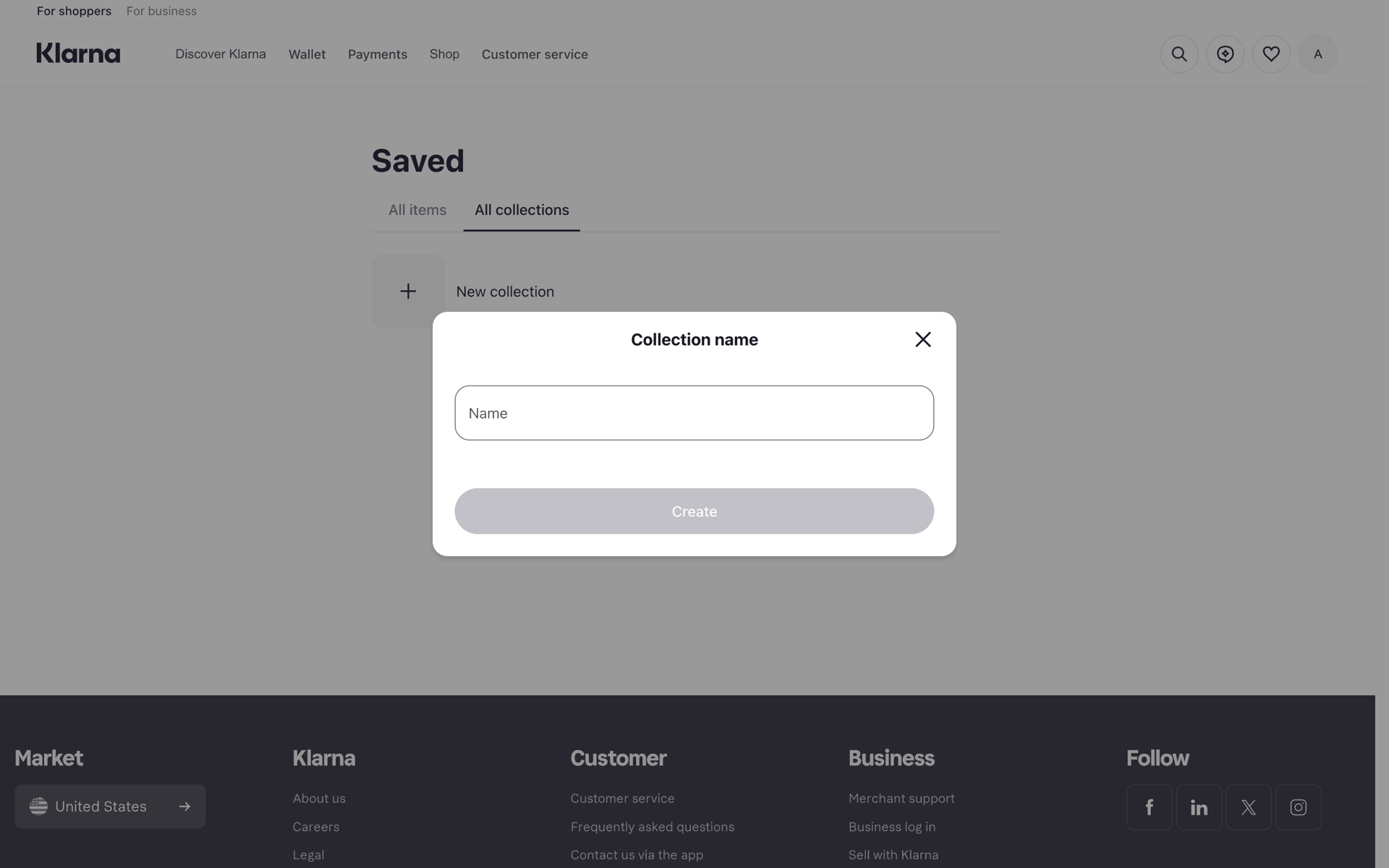 Klarna Web Finance interface screenshot 11