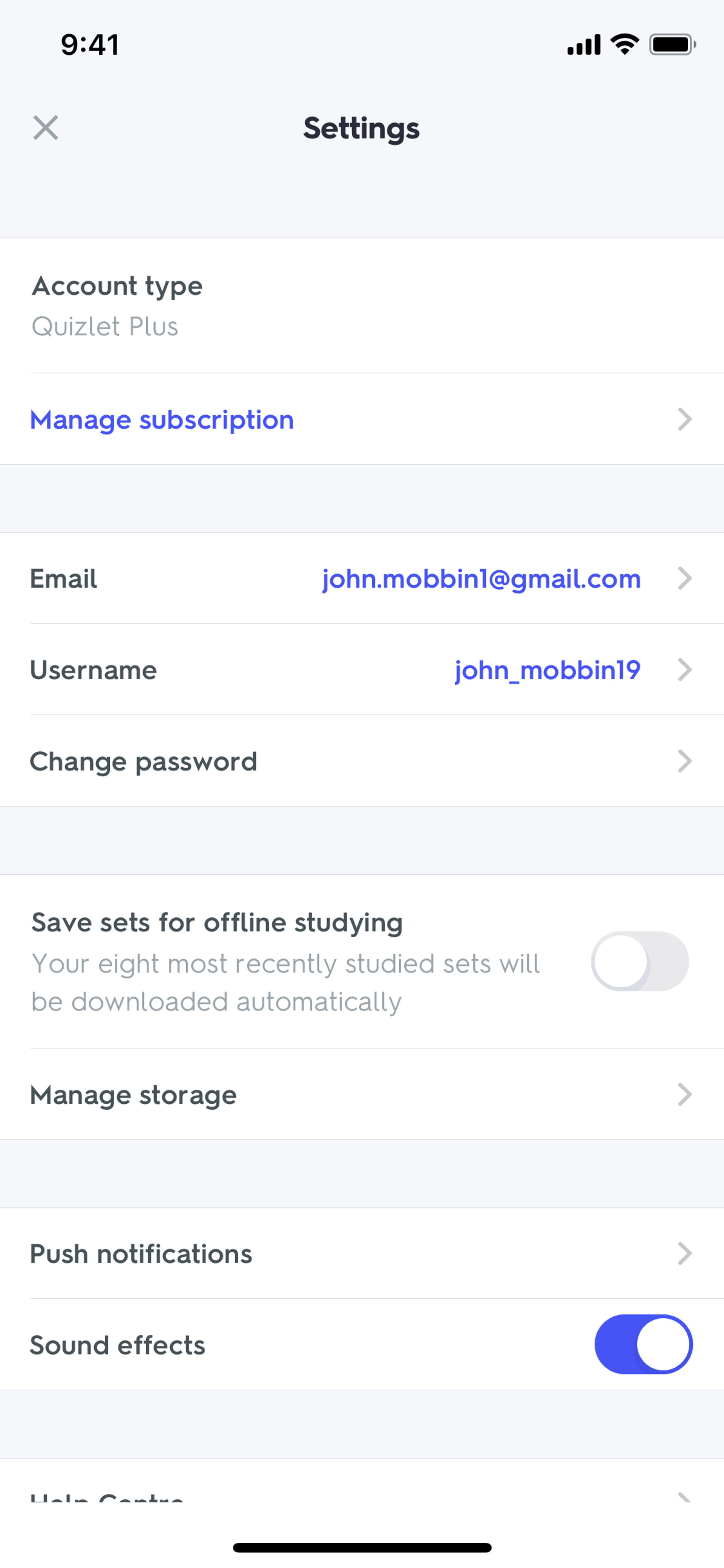 Quizlet iOS Education interface screenshot 24