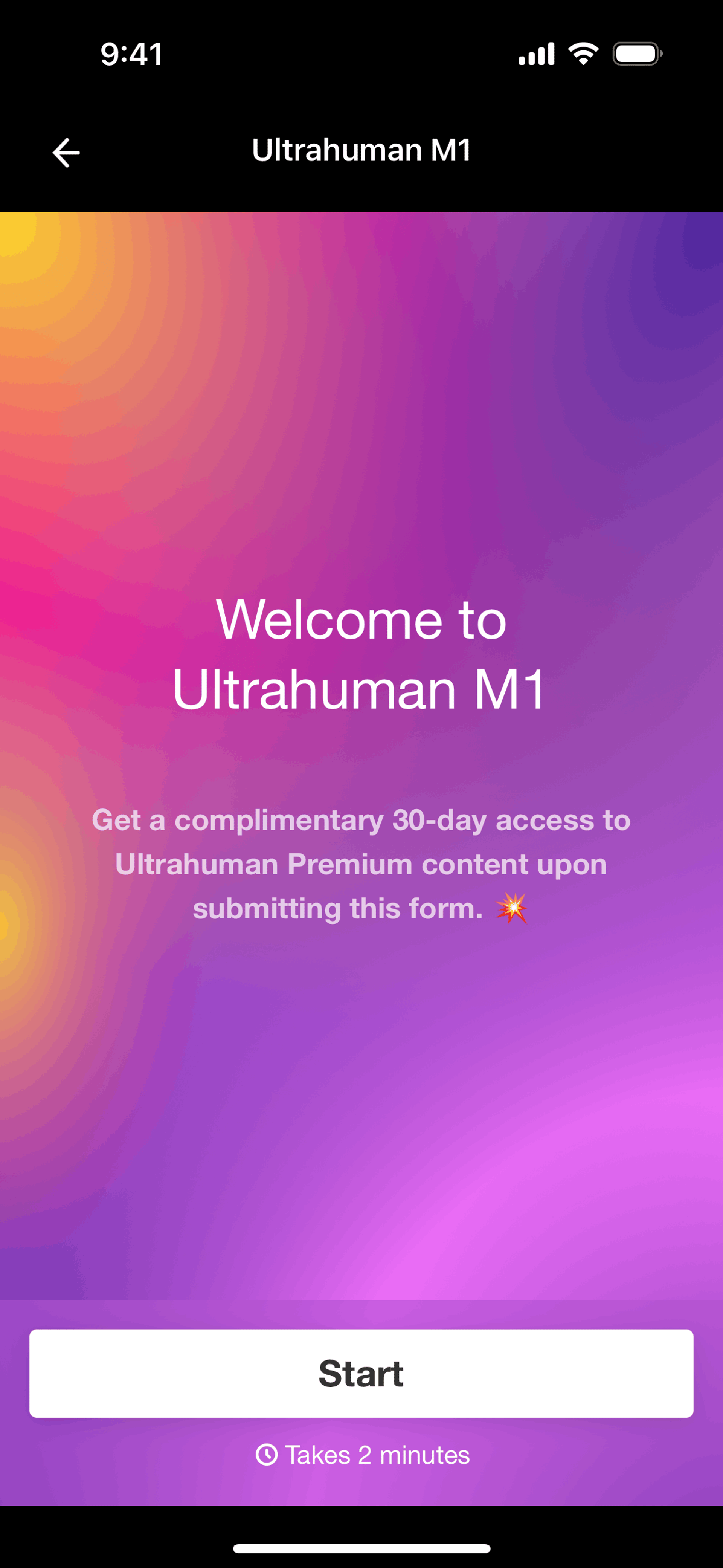 Ultrahuman iOS Health & Fitness interface screenshot 14