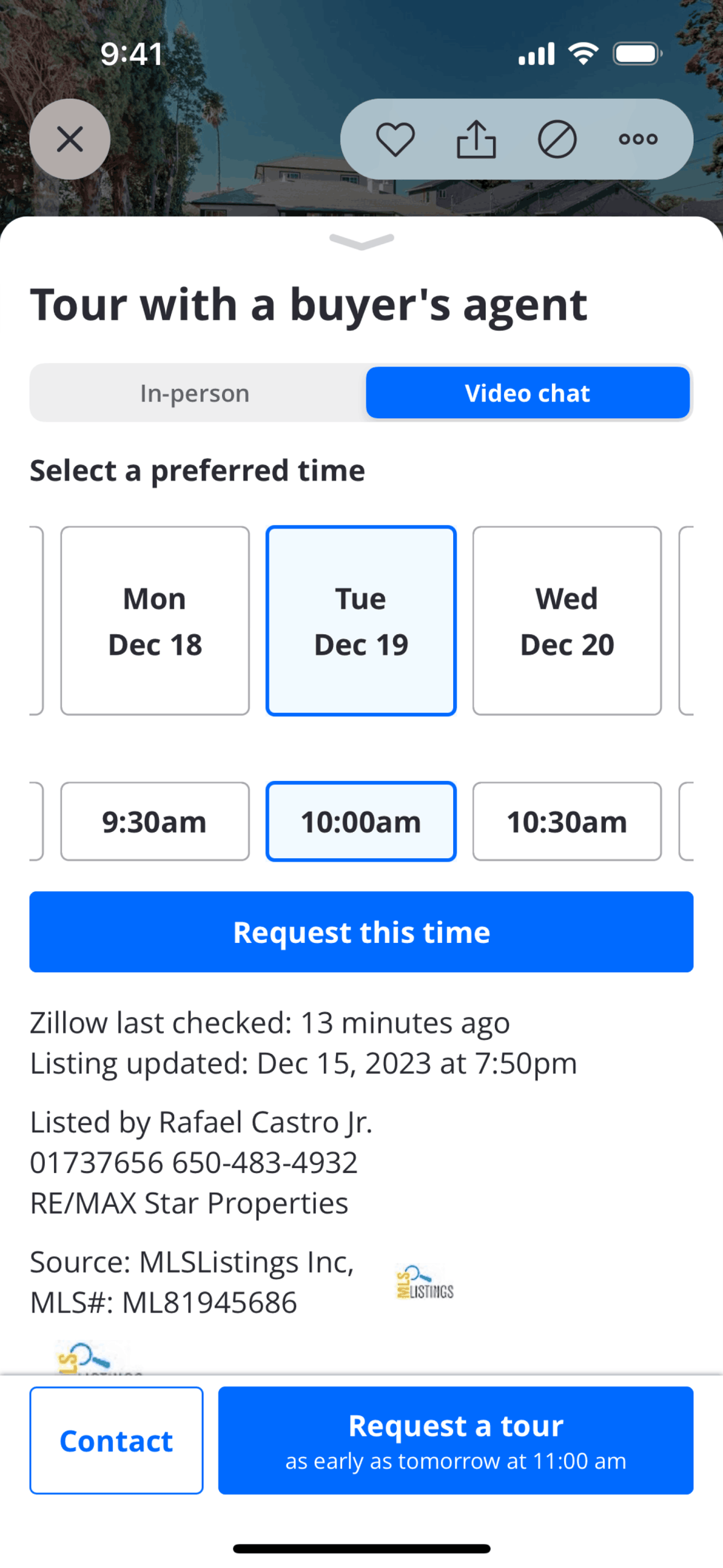 Zillow iOS Real Estate interface screenshot 11