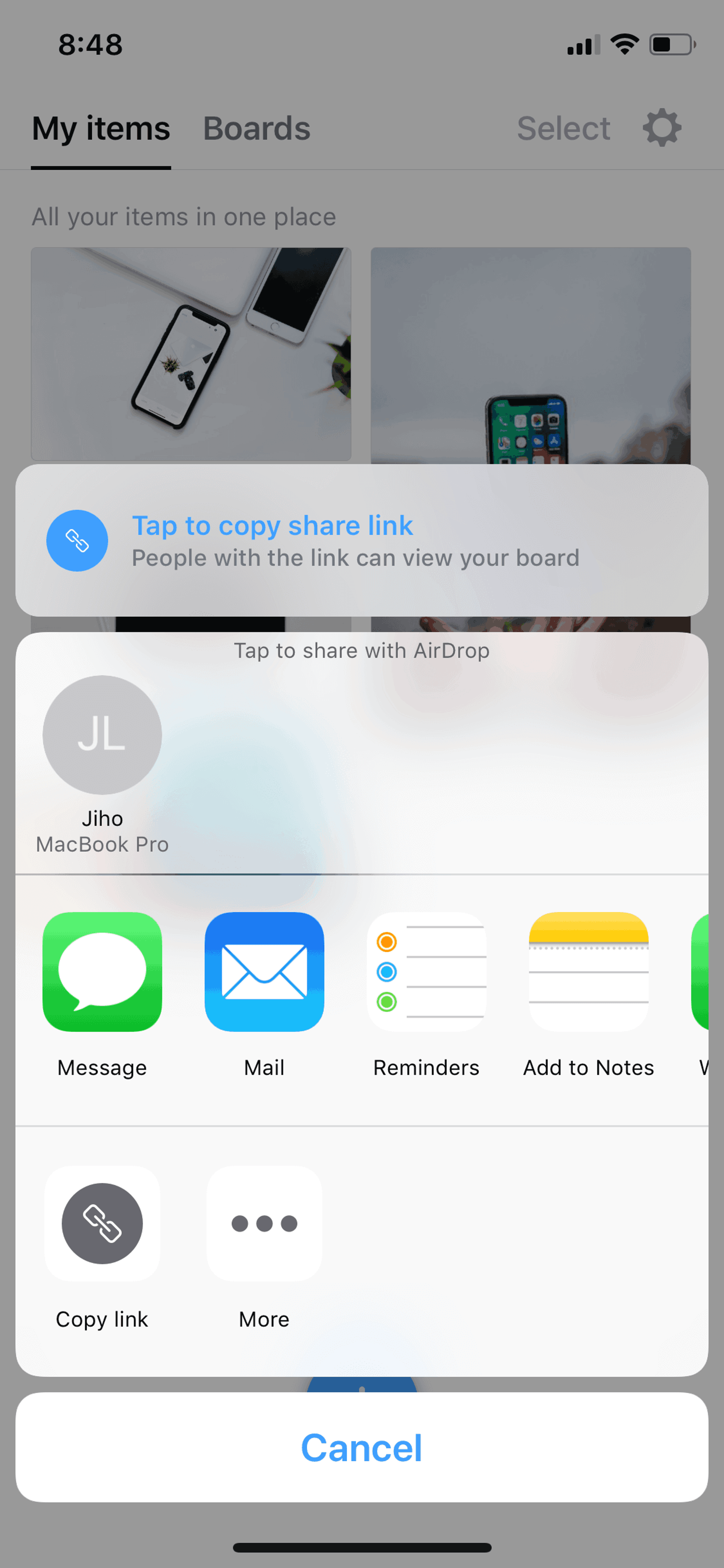 Collect iOS Productivity interface screenshot 12