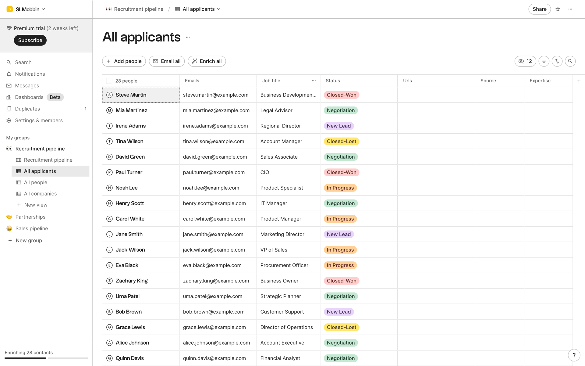 folk Web Business interface screenshot 24