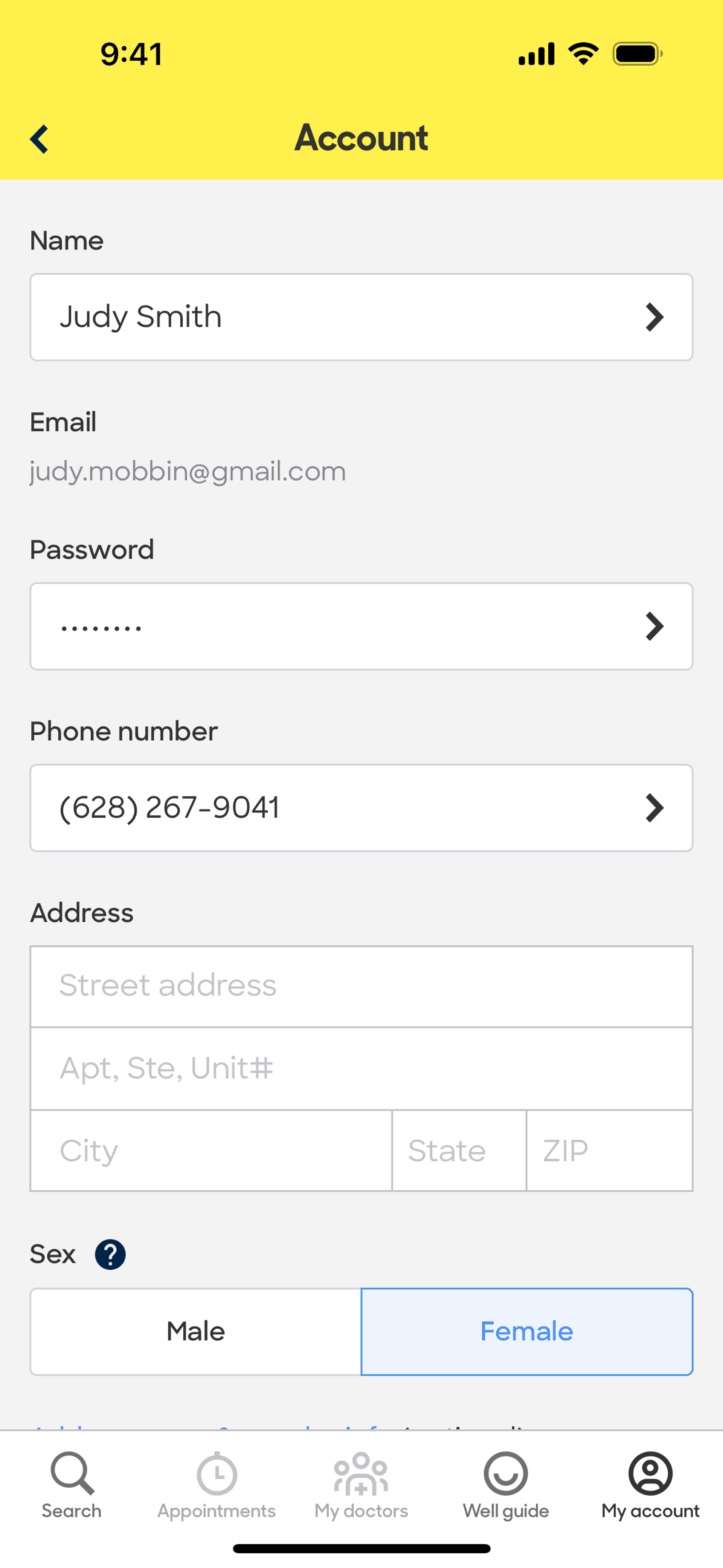 Zocdoc iOS Medical interface screenshot 13