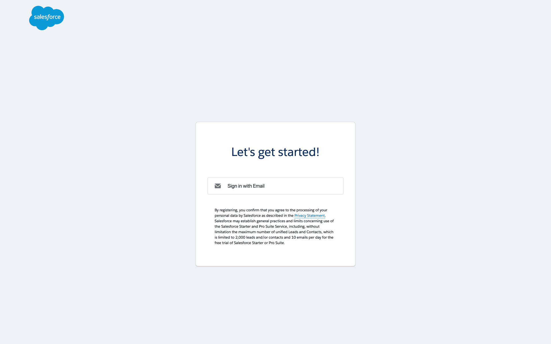 Salesforce Web Business interface screenshot 4