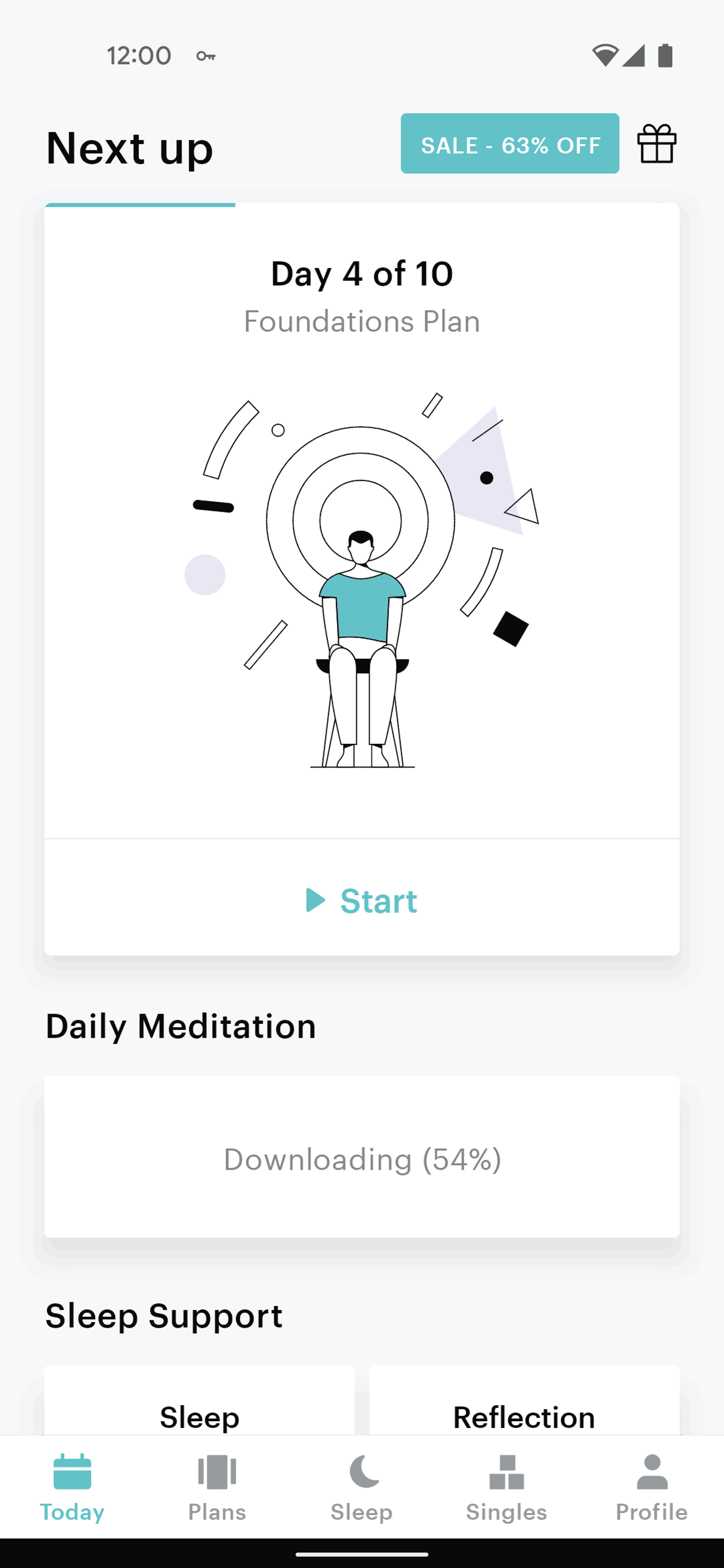 Balance Android Health & Fitness interface screenshot 20