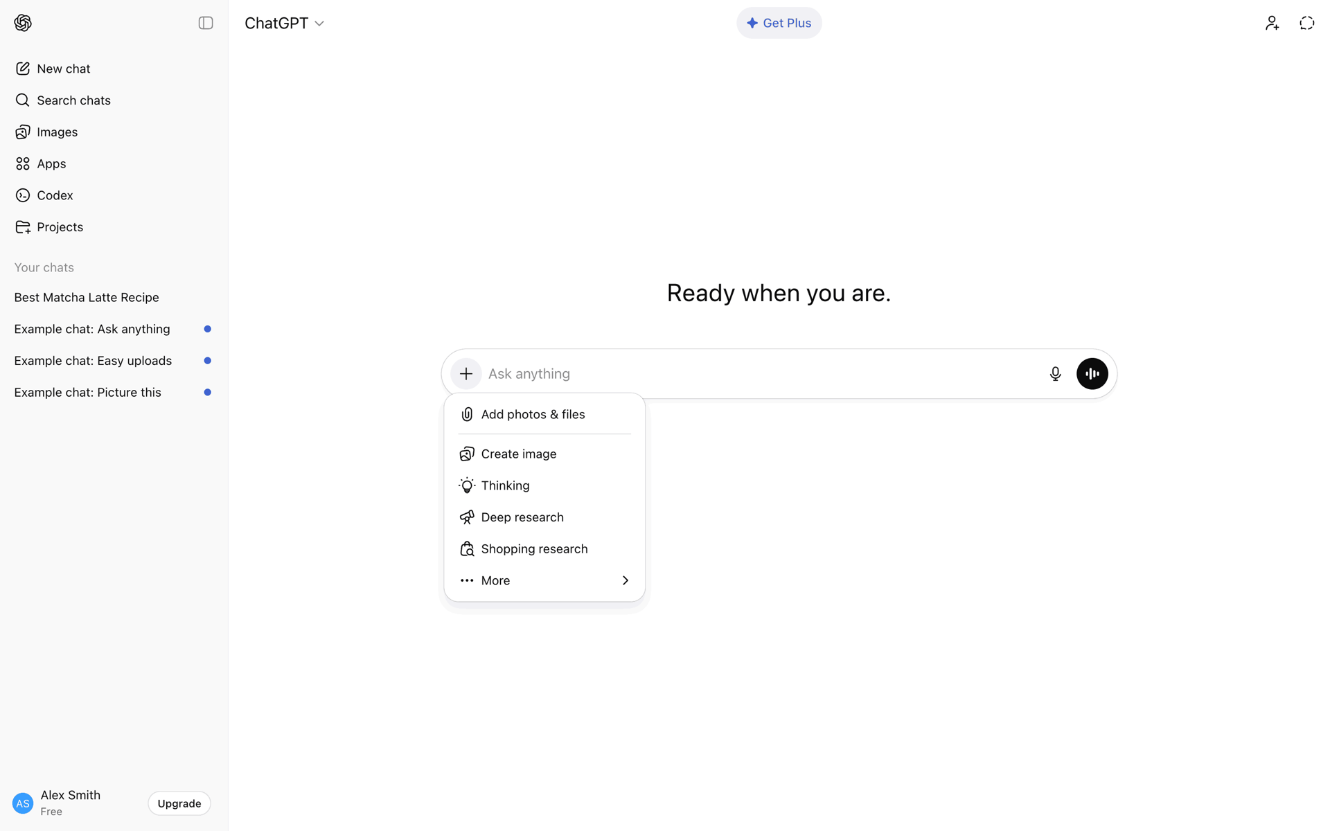 ChatGPT Web AI interface screenshot 19