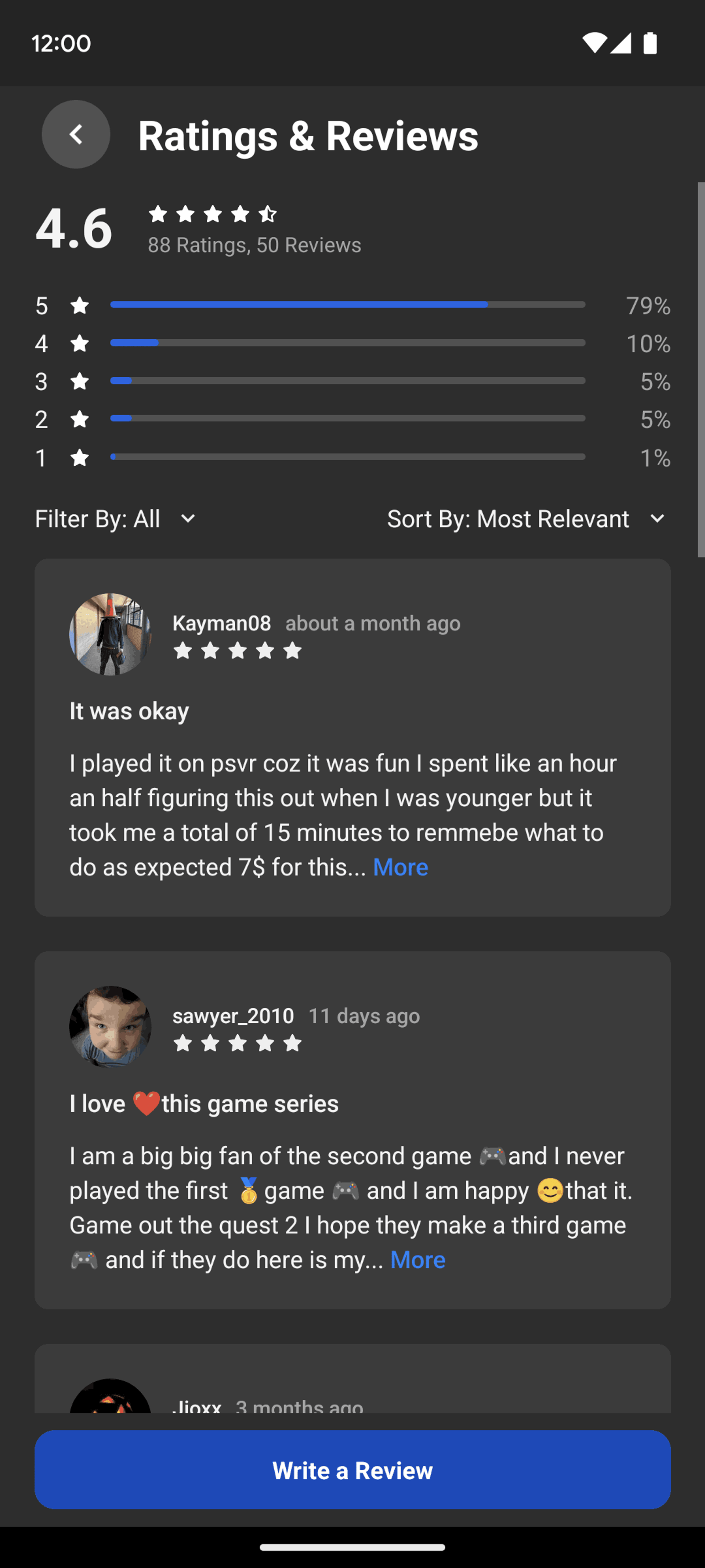 Meta Quest Android Entertainment interface screenshot 7