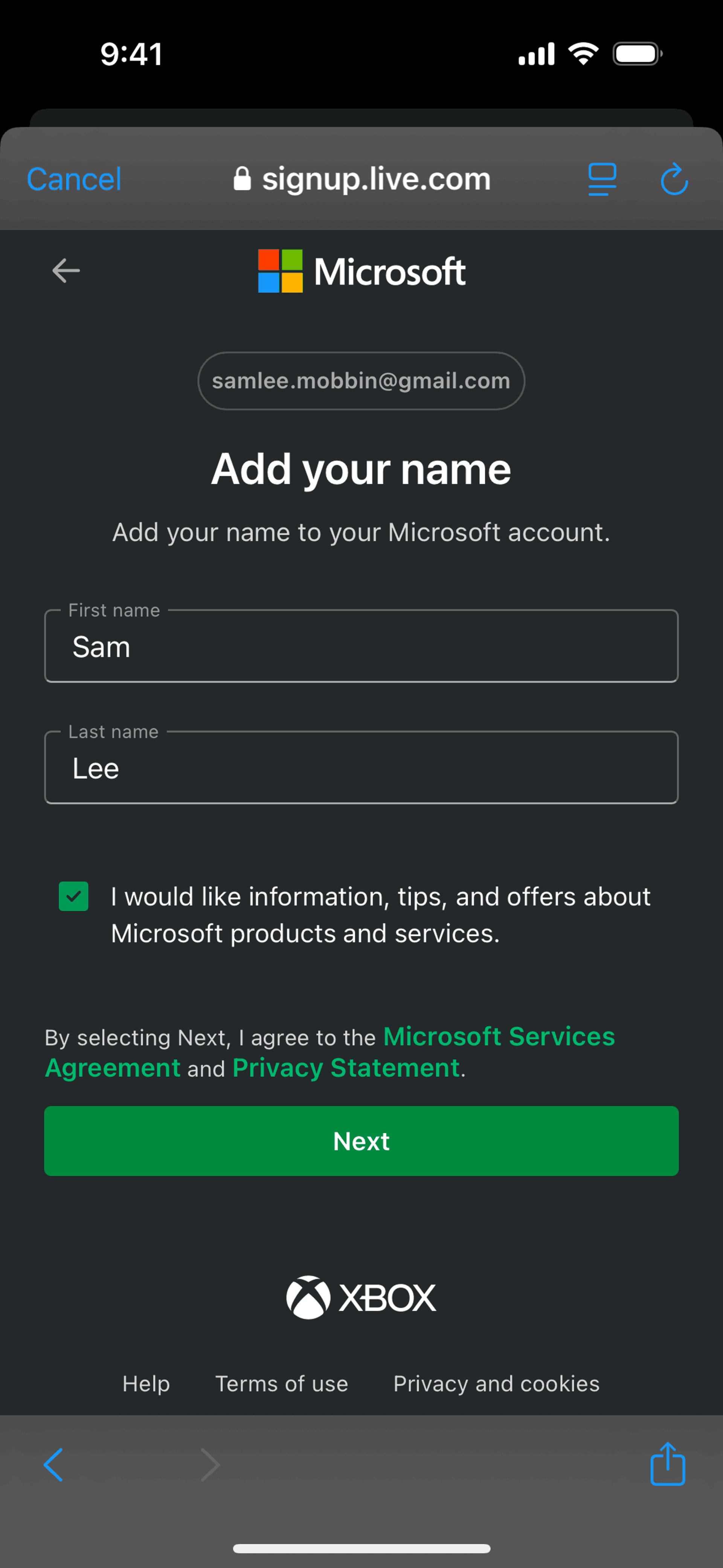 Xbox iOS Entertainment interface screenshot 16