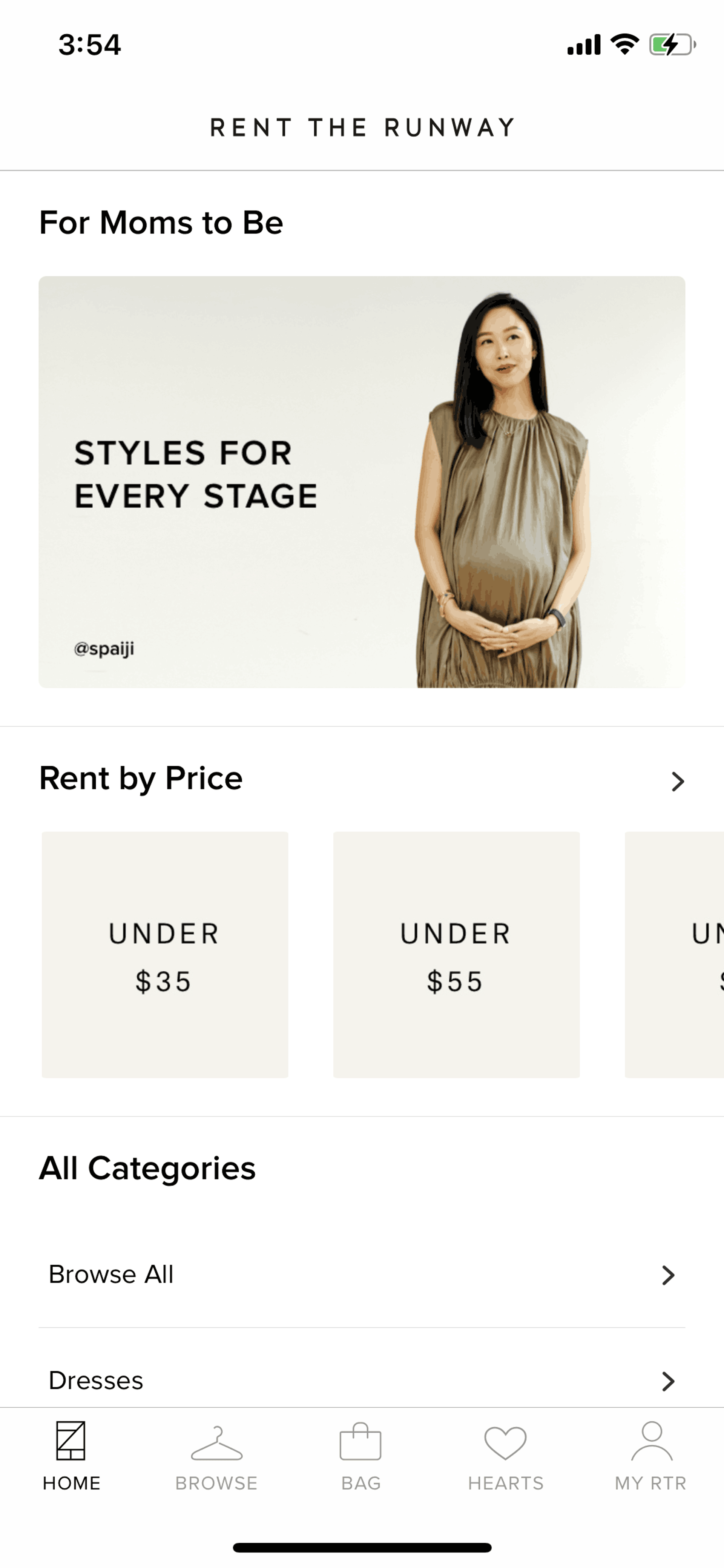 Rent the Runway iOS Shopping interface screenshot 13