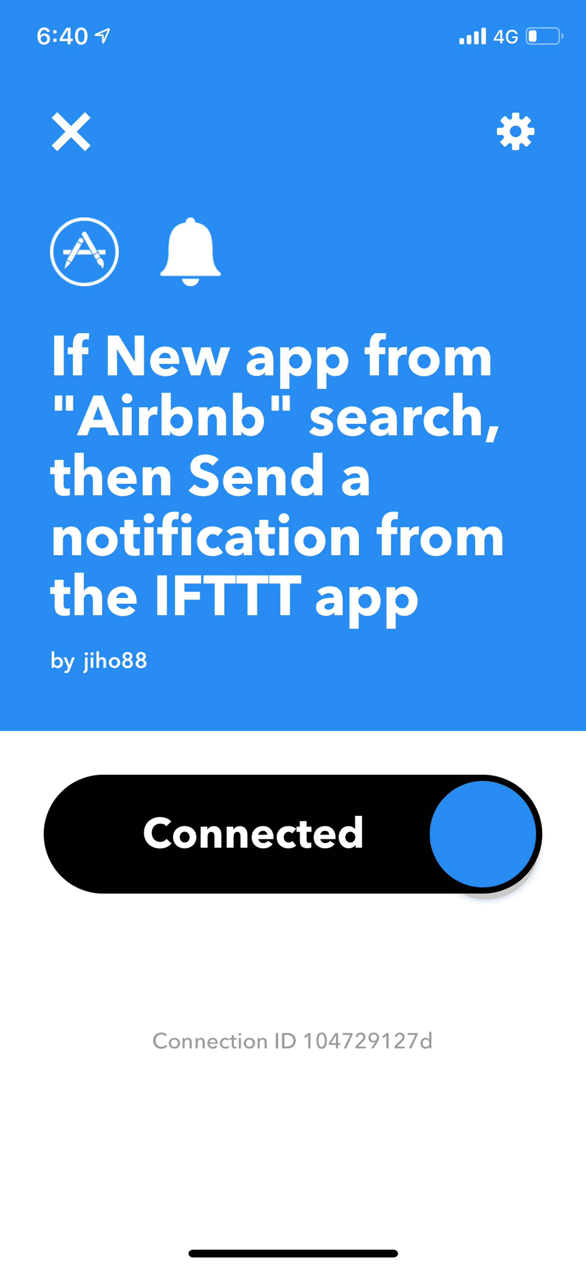 IFTTT iOS Productivity interface screenshot 24