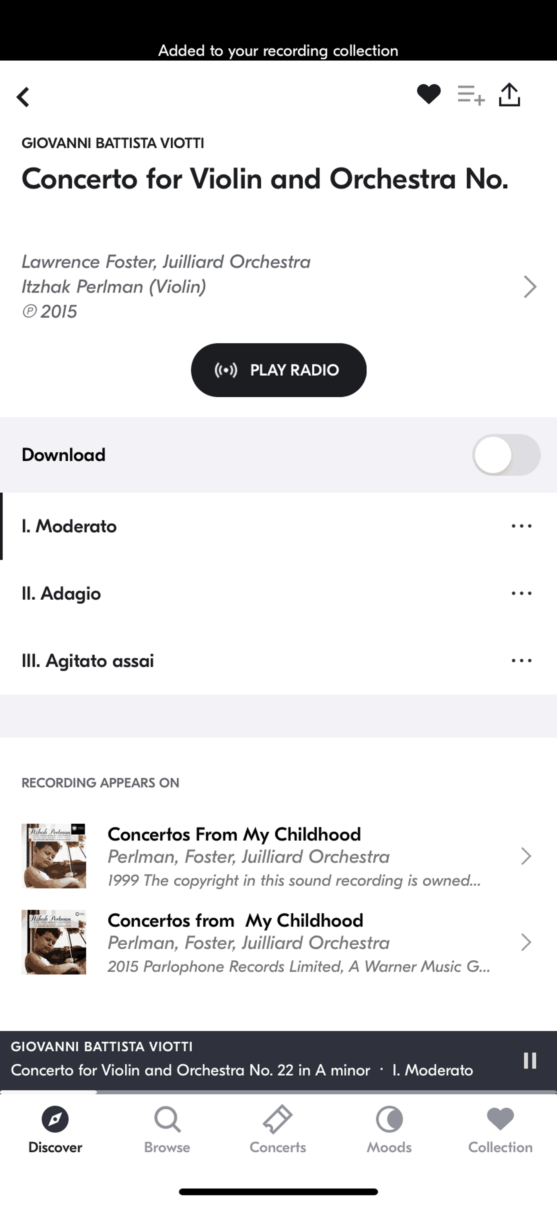 IDAGIO iOS Music & Audio interface screenshot 24
