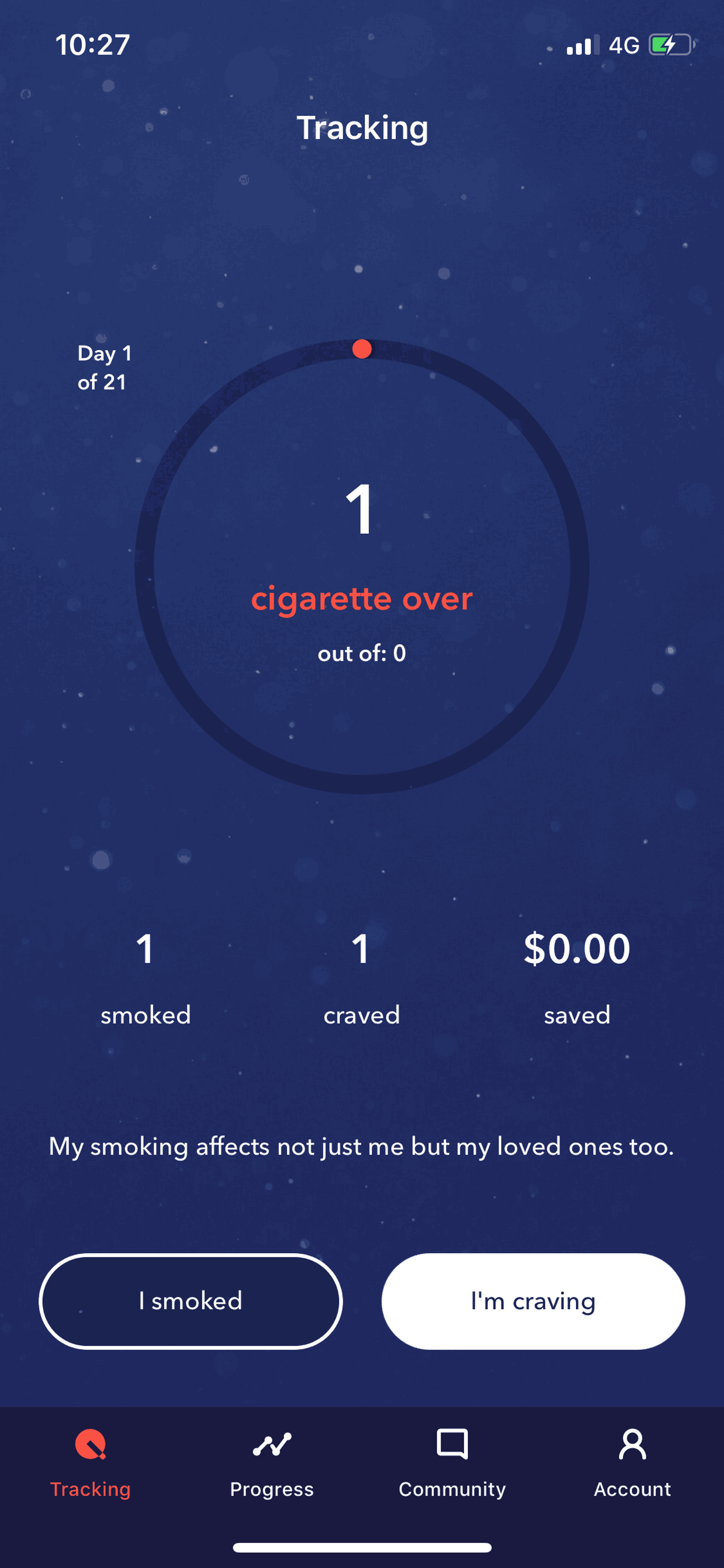 LIVESTRONG MyQuit Coach iOS Health & Fitness interface screenshot 7