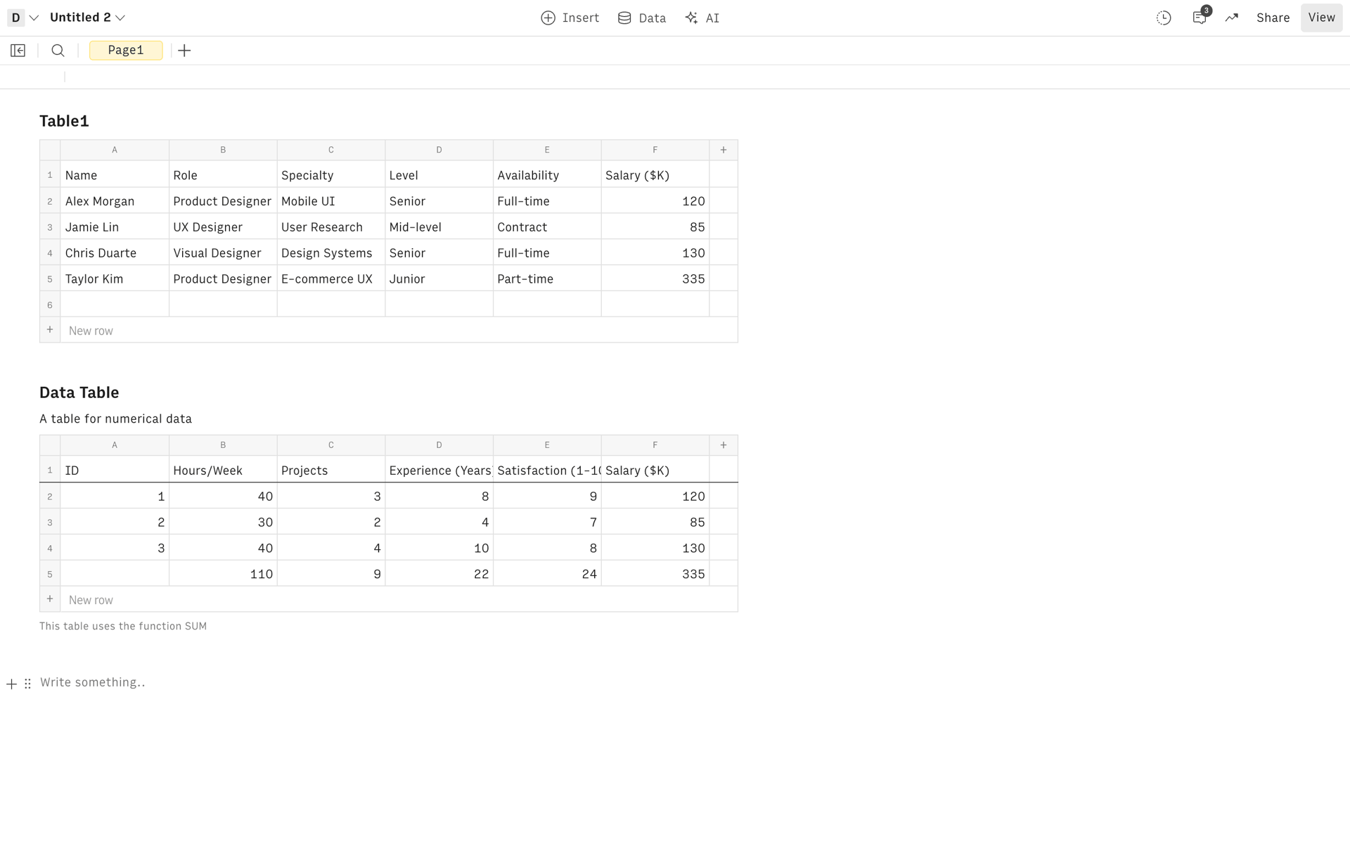 Rows Web AI interface screenshot 17