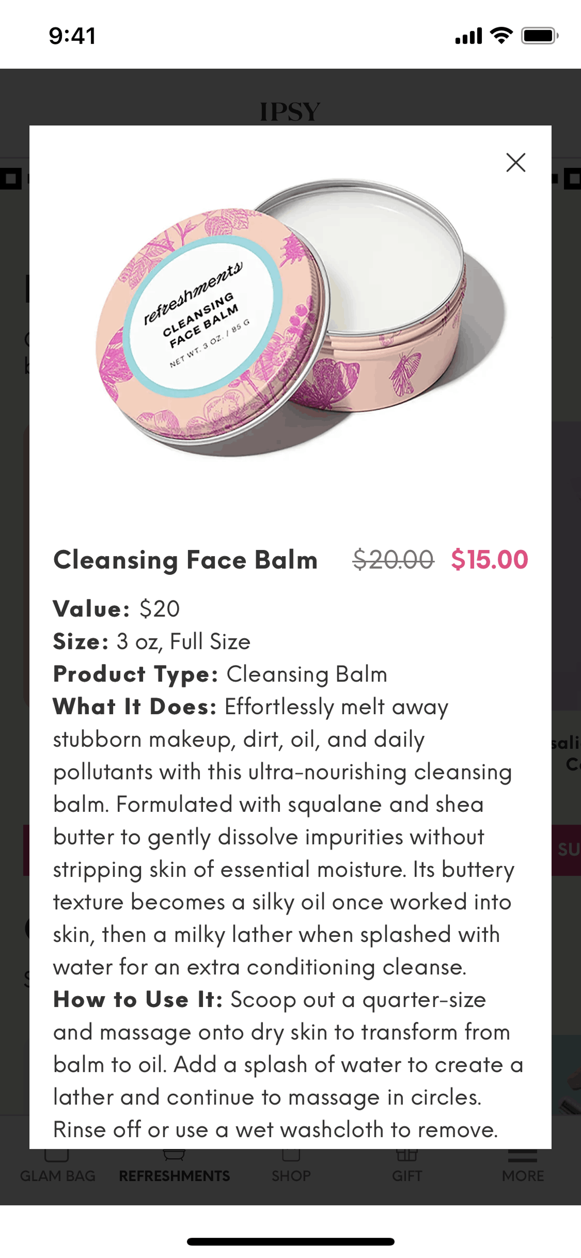 IPSY iOS Shopping interface screenshot 10