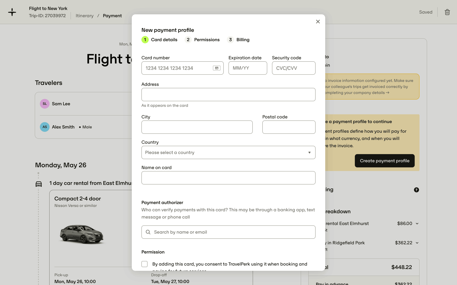 TravelPerk Web Travel & Transportation interface screenshot 14