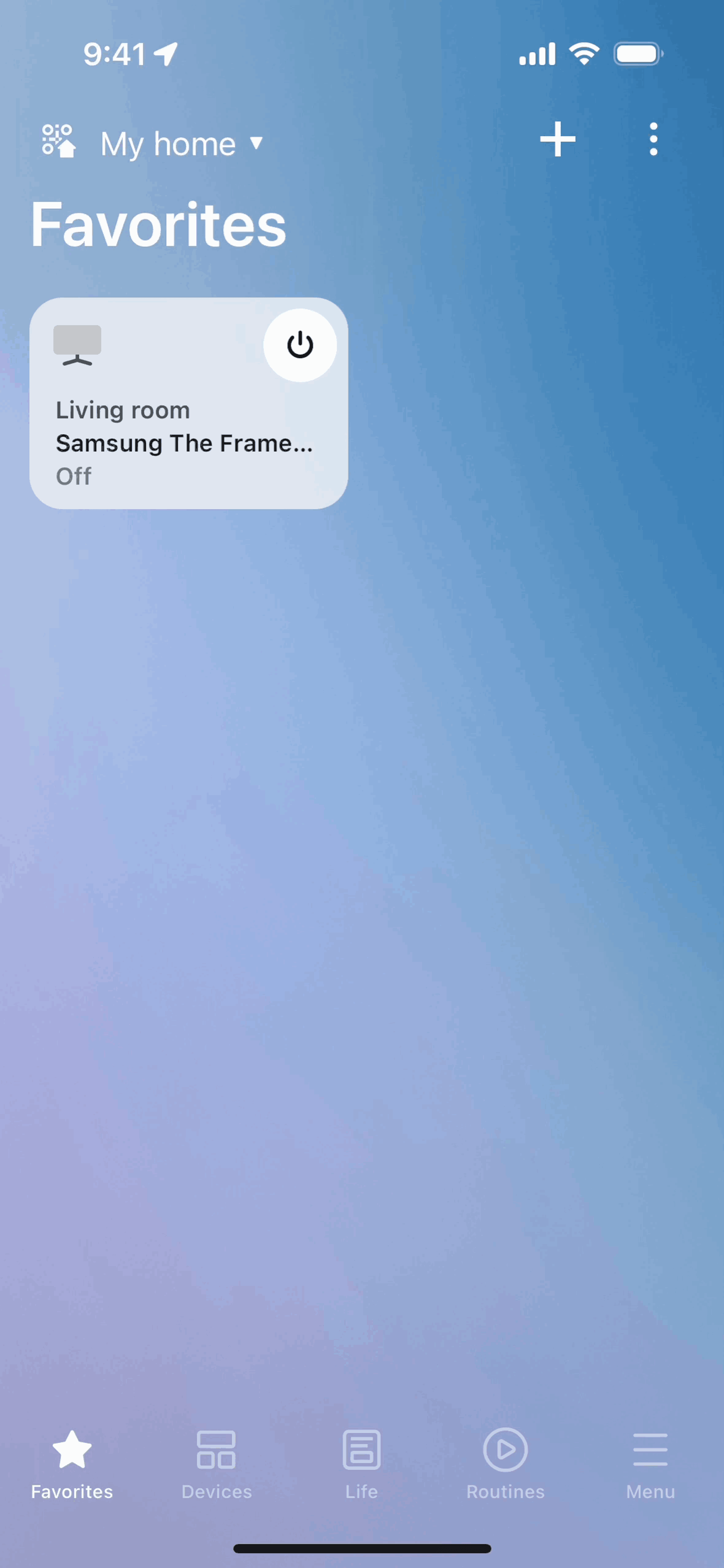 SmartThings iOS Productivity interface screenshot 2