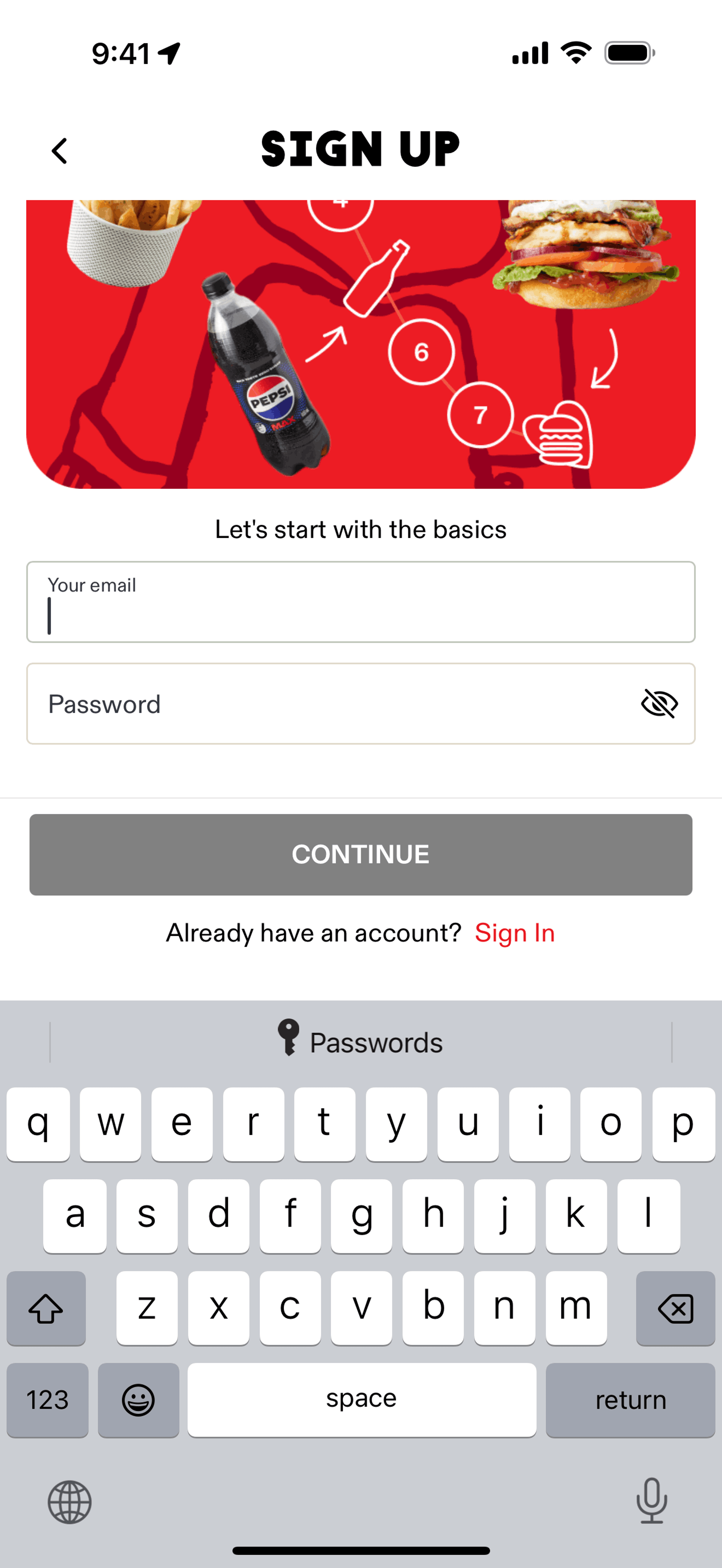 Grill'd iOS Food & Drink interface screenshot 4