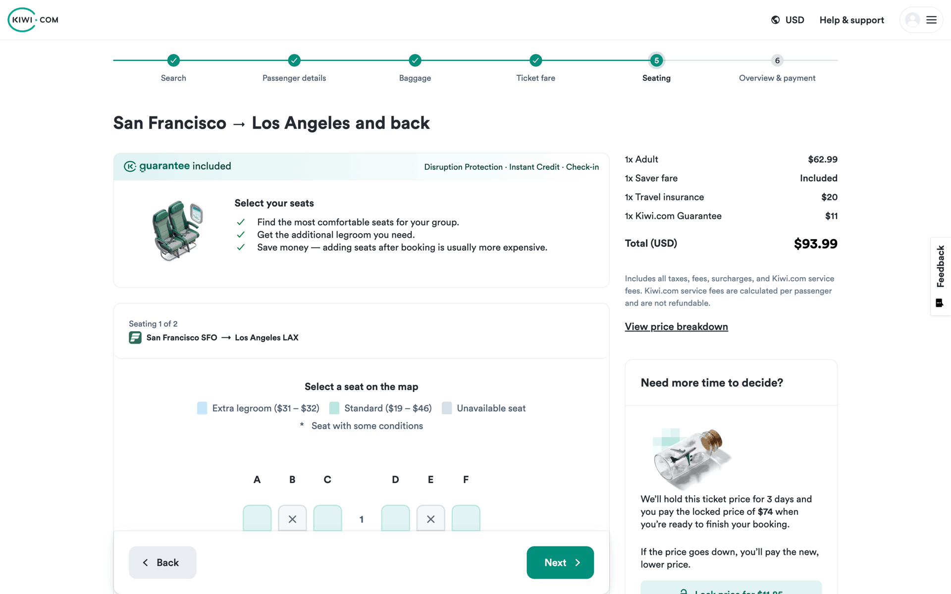 Kiwi.com Web Travel & Transportation interface screenshot 19