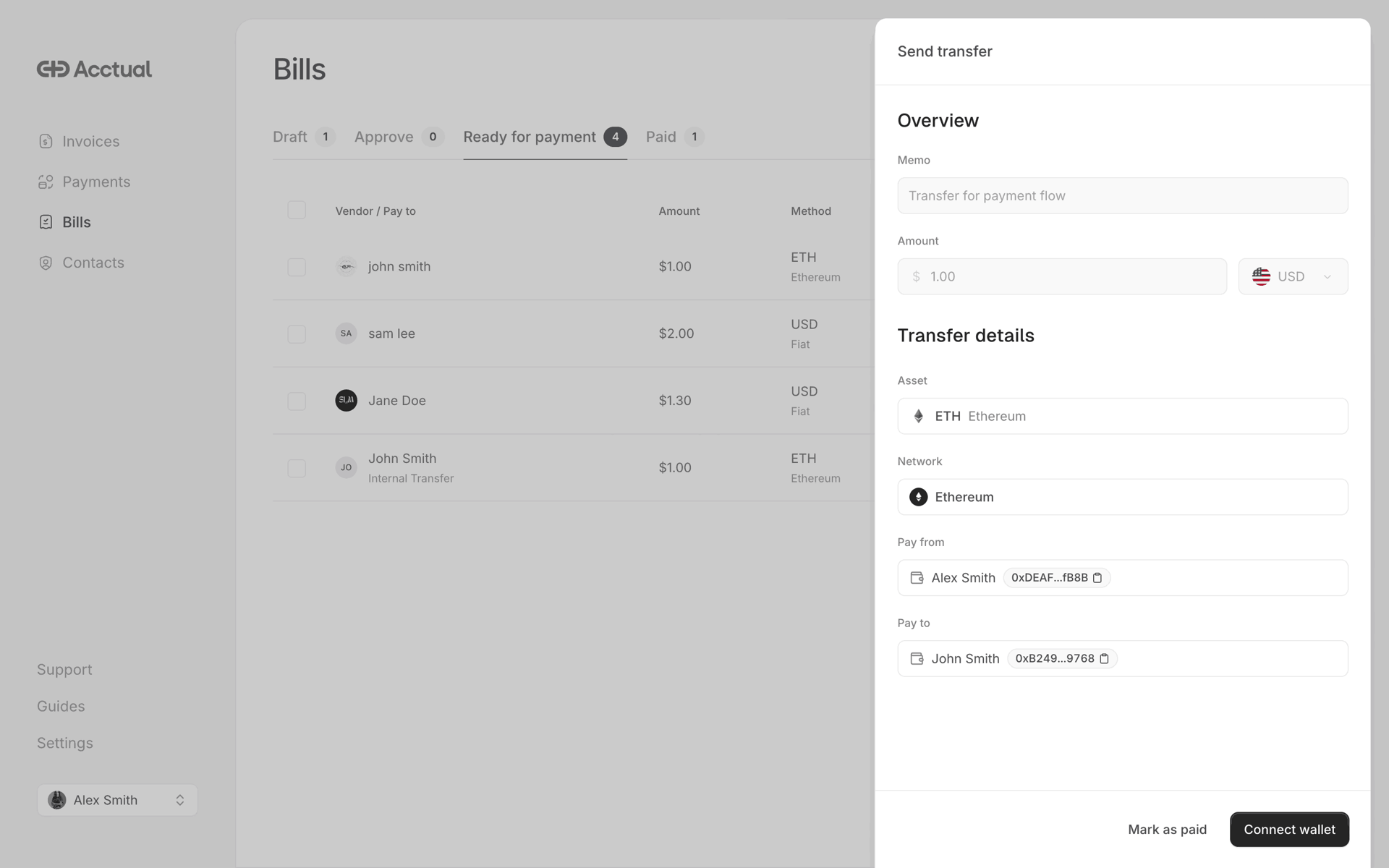 Acctual Web Finance interface screenshot 17