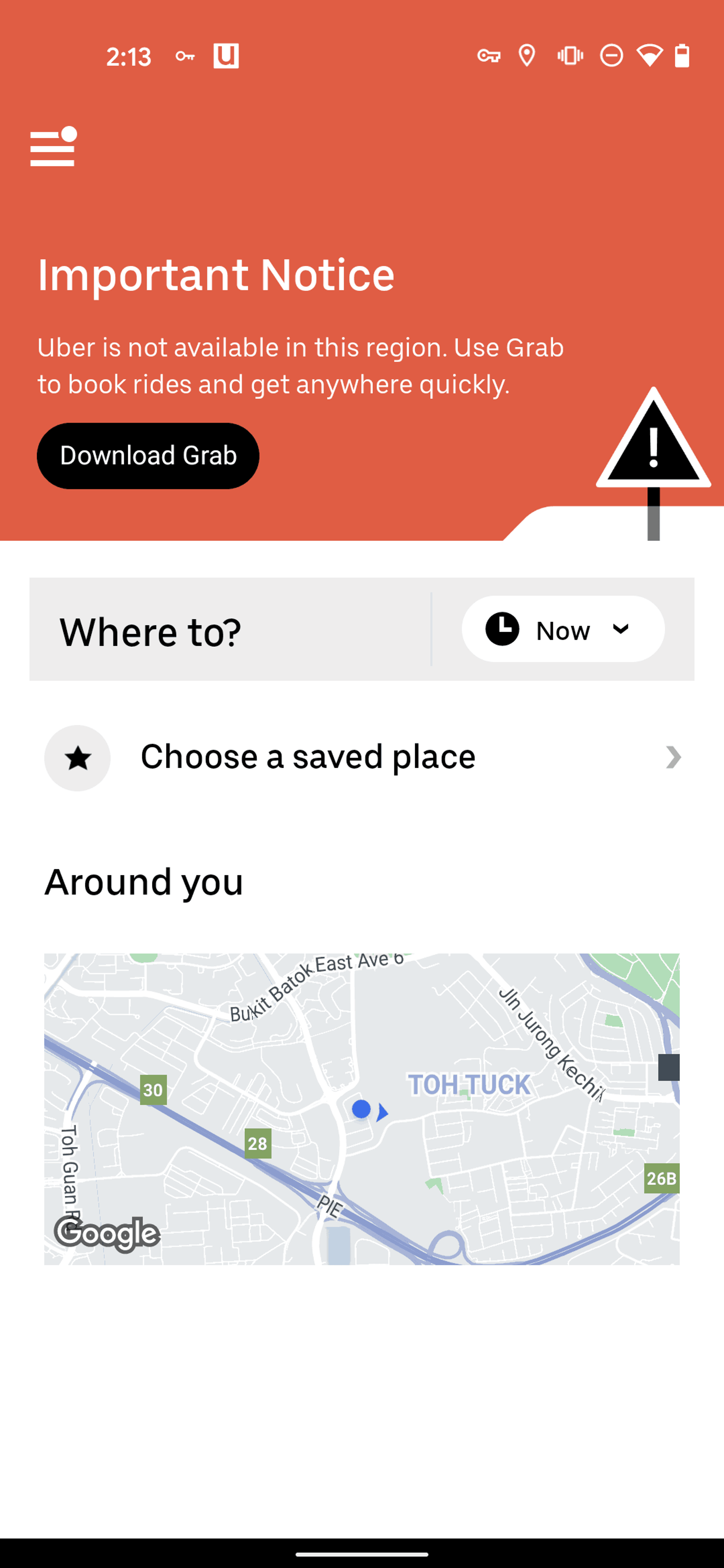Uber Android Travel & Transportation interface screenshot 6