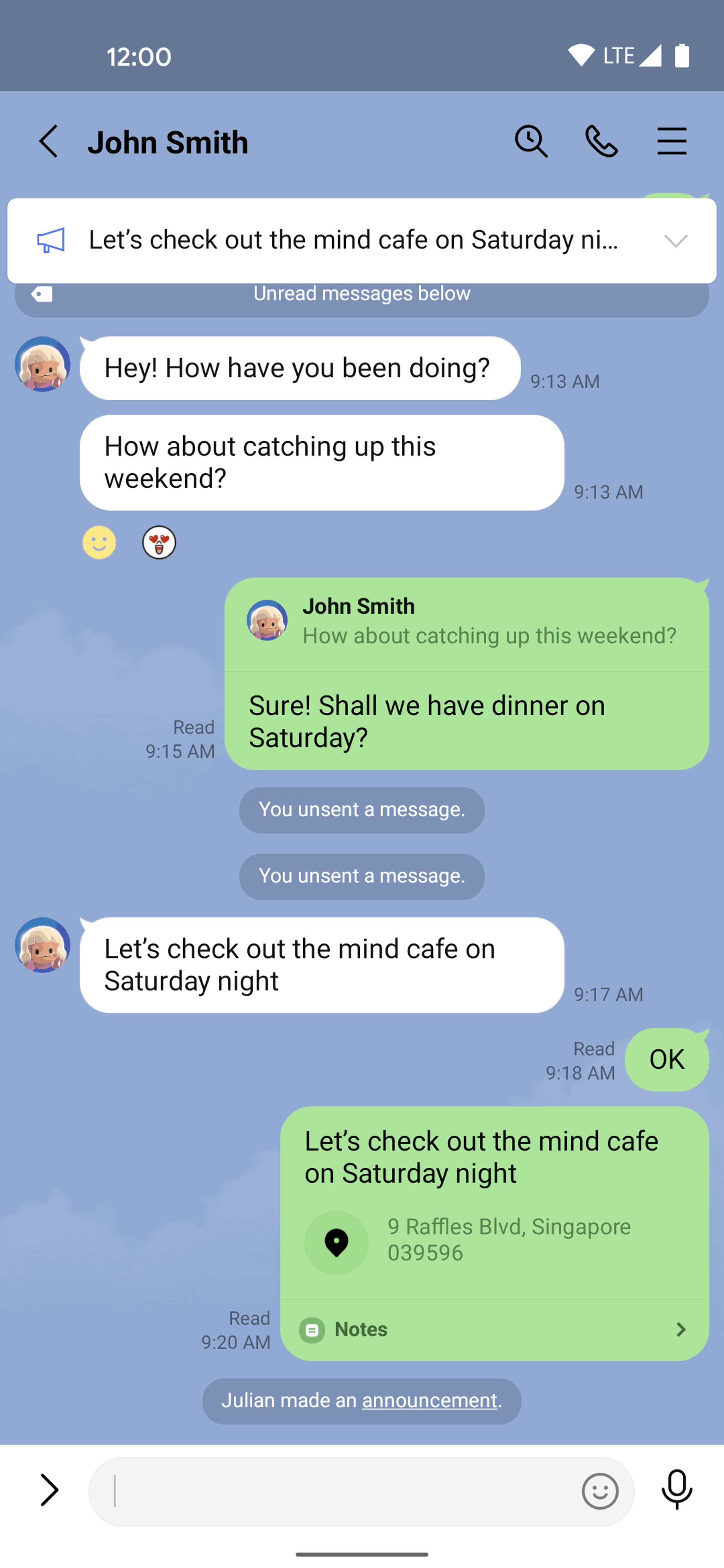 LINE Android Social Networking interface screenshot 10