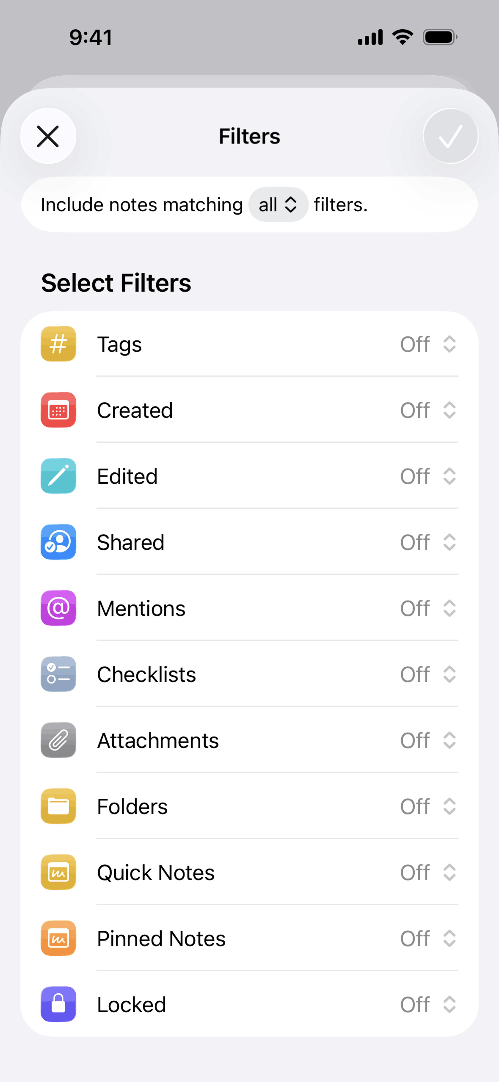 Apple Notes iOS Productivity interface screenshot 11