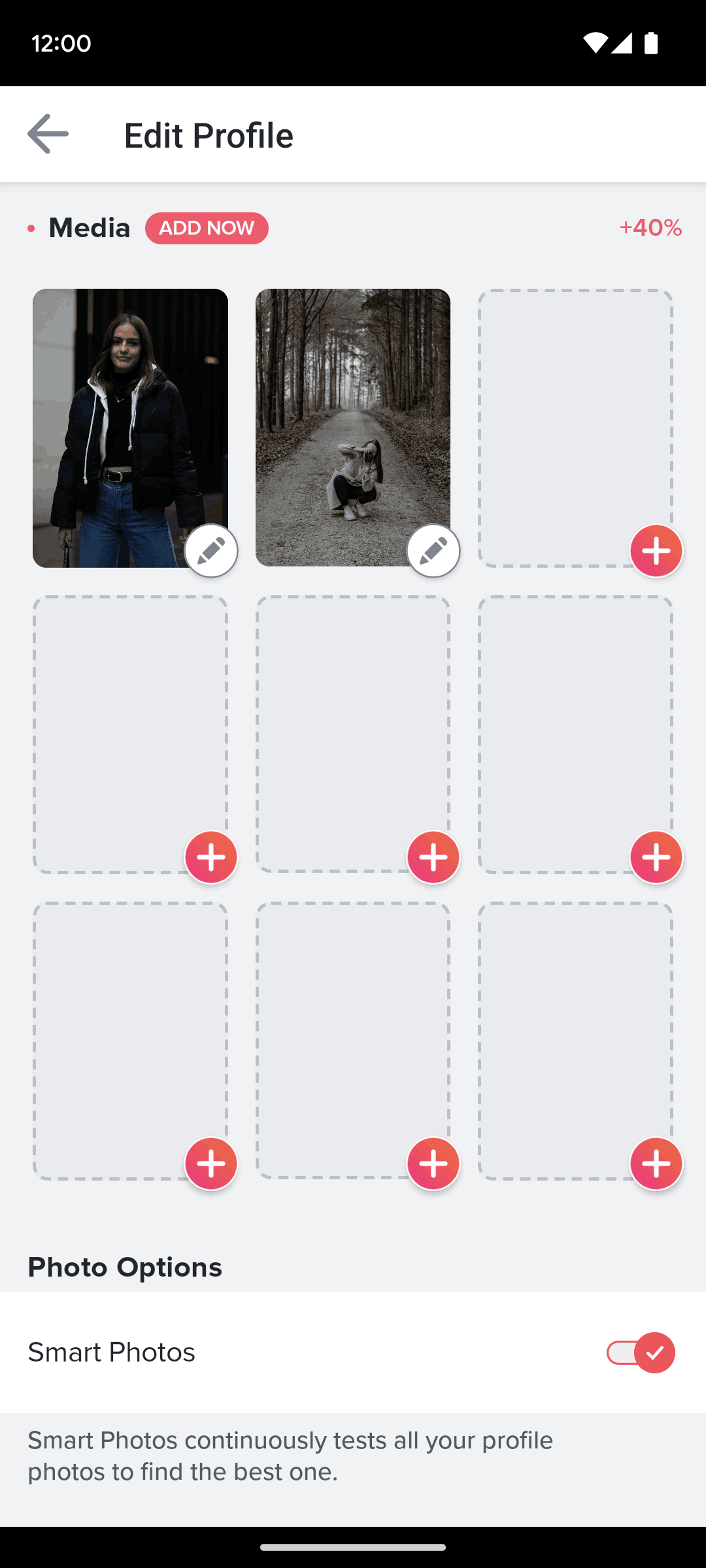 Tinder Android Social Networking interface screenshot 20