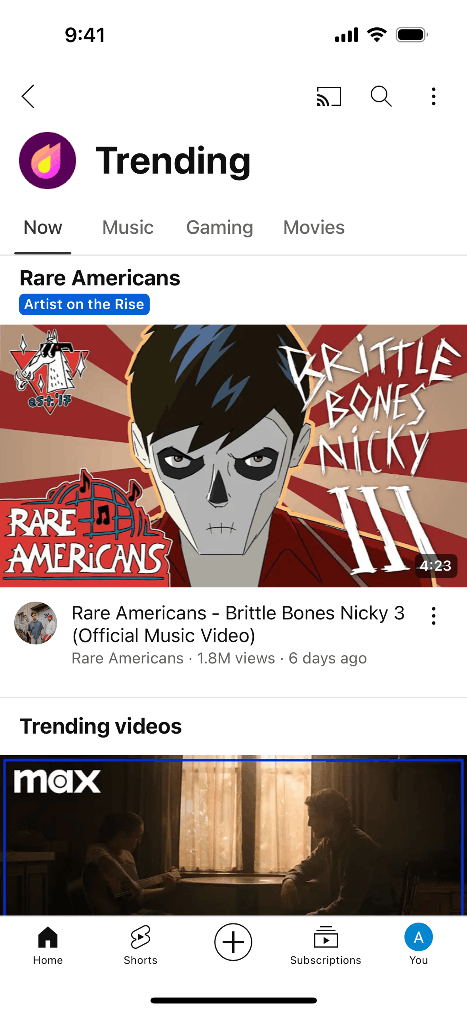 YouTube iOS Photo & Video interface screenshot 17