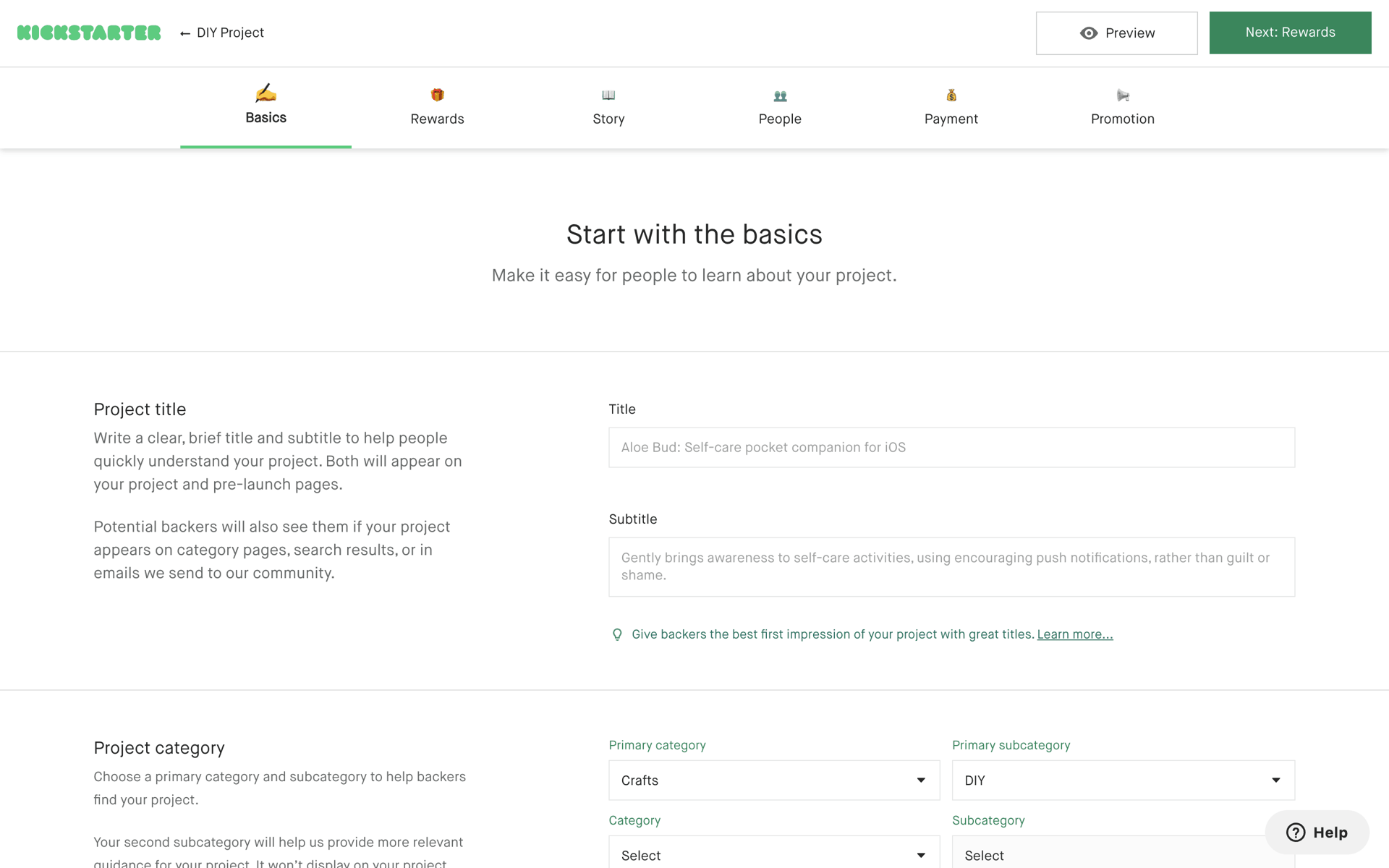 Kickstarter Web Social Networking interface screenshot 10