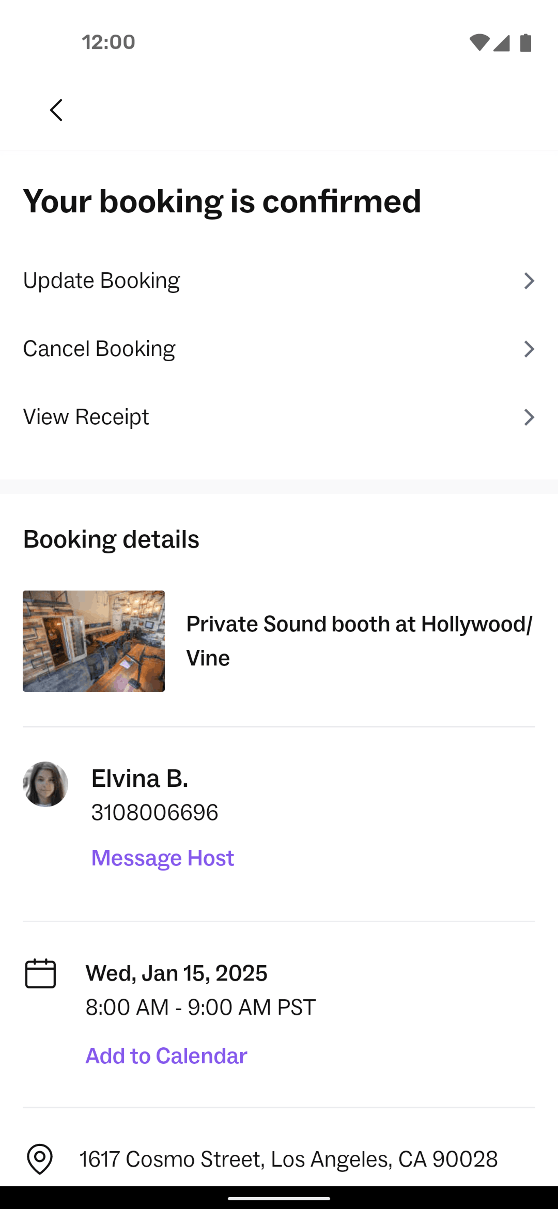 Peerspace Android Lifestyle interface screenshot 7