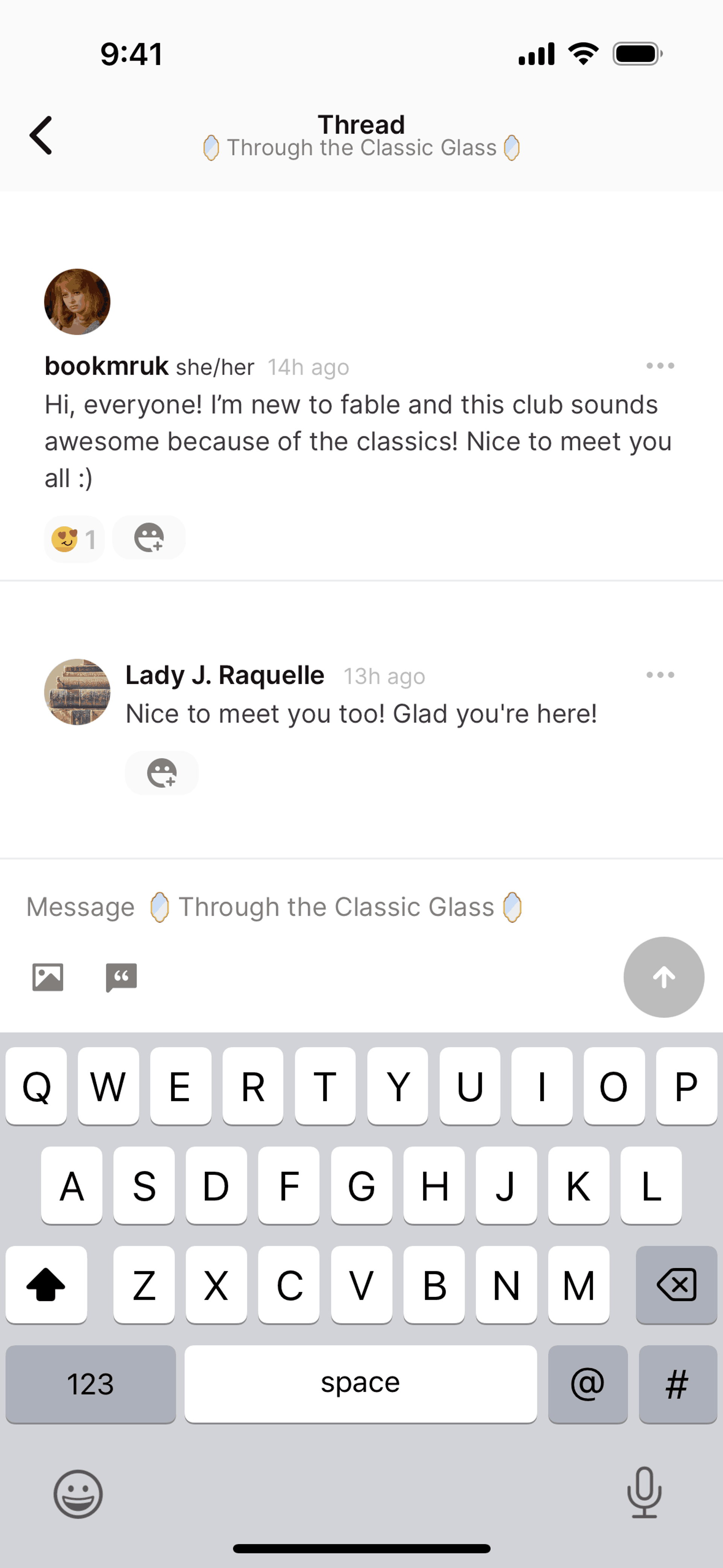 Fable iOS Social Networking interface screenshot 17