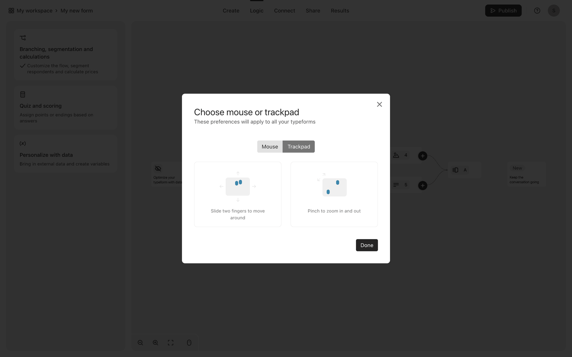 Typeform Web Productivity interface screenshot 9