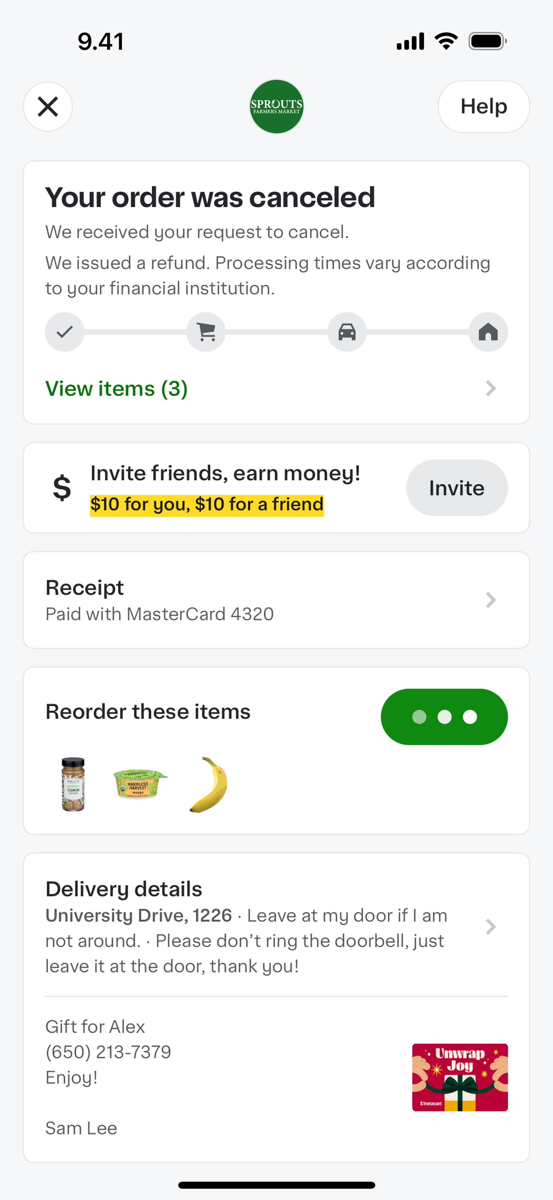 Instacart iOS Shopping interface screenshot 15