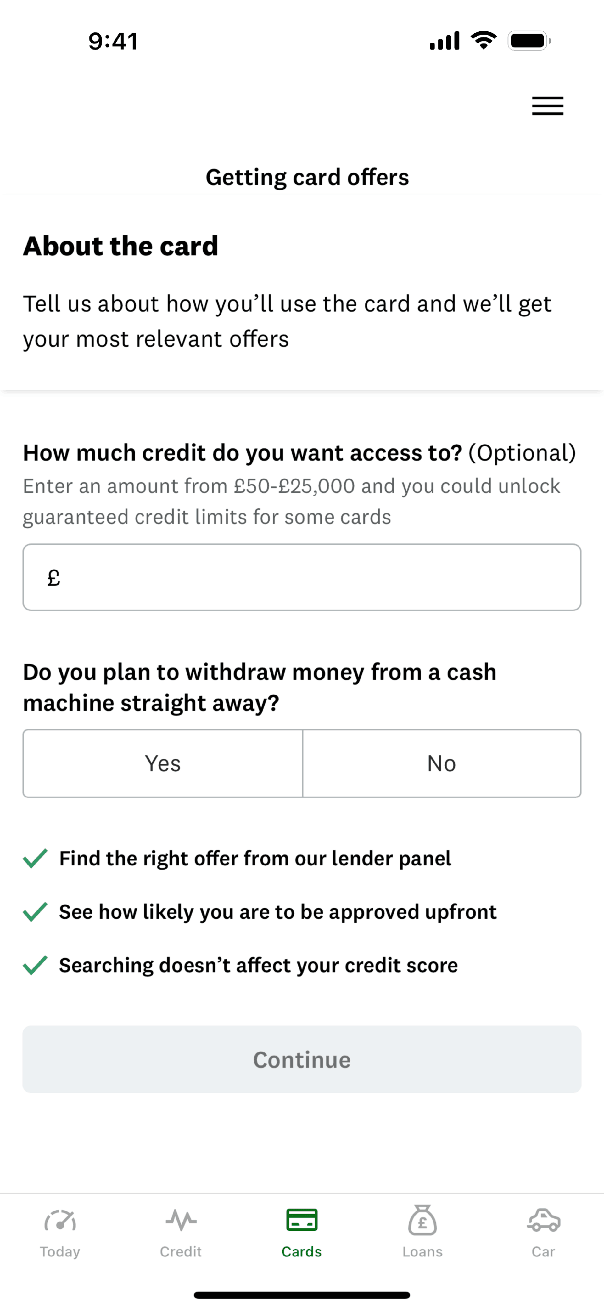 Credit Karma iOS Finance interface screenshot 4