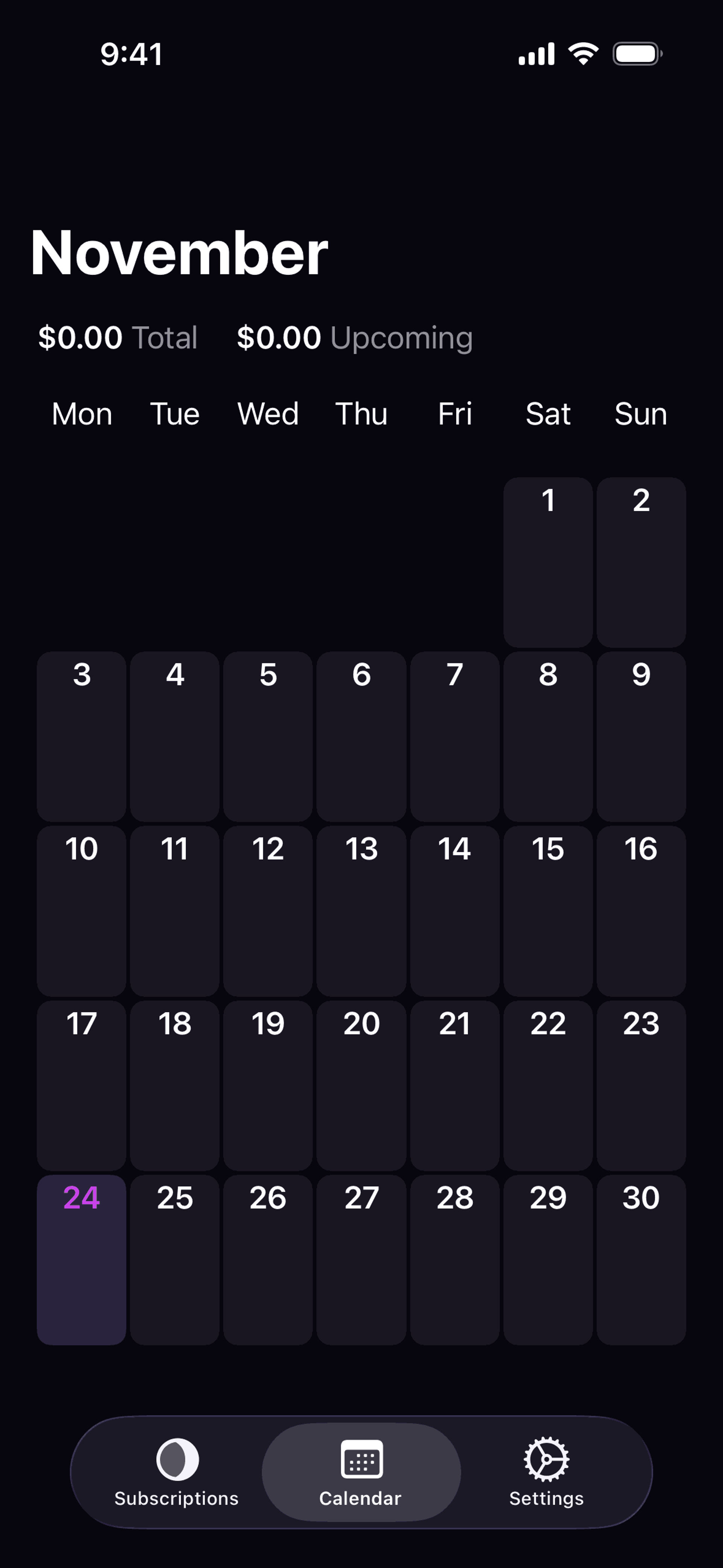 Orbit iOS Finance interface screenshot 12