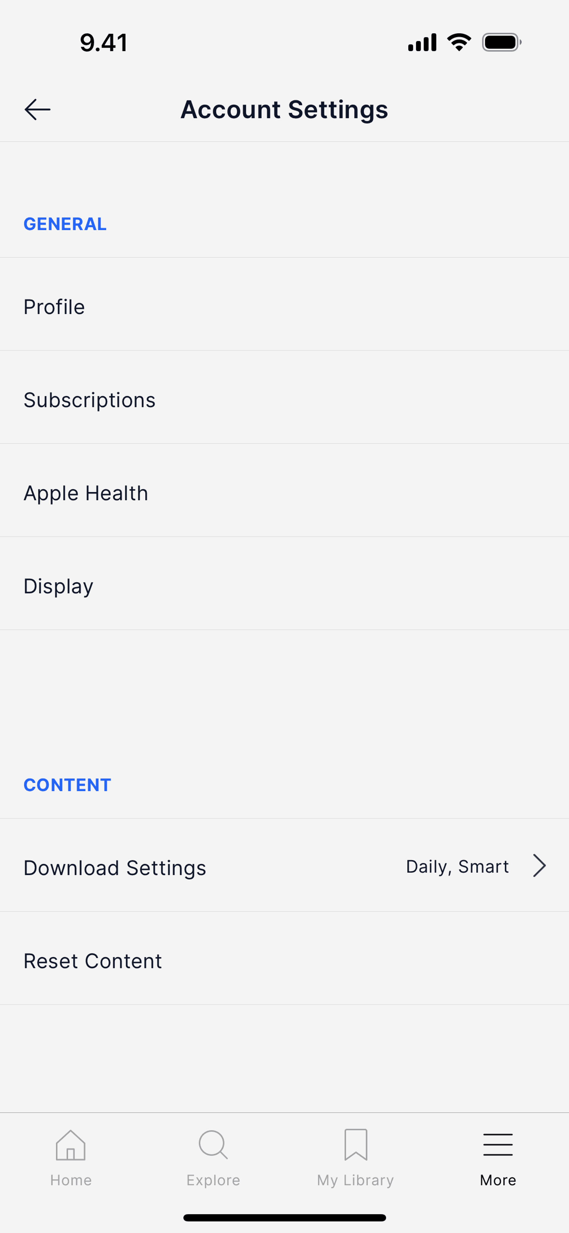 Waking Up iOS Health & Fitness interface screenshot 13