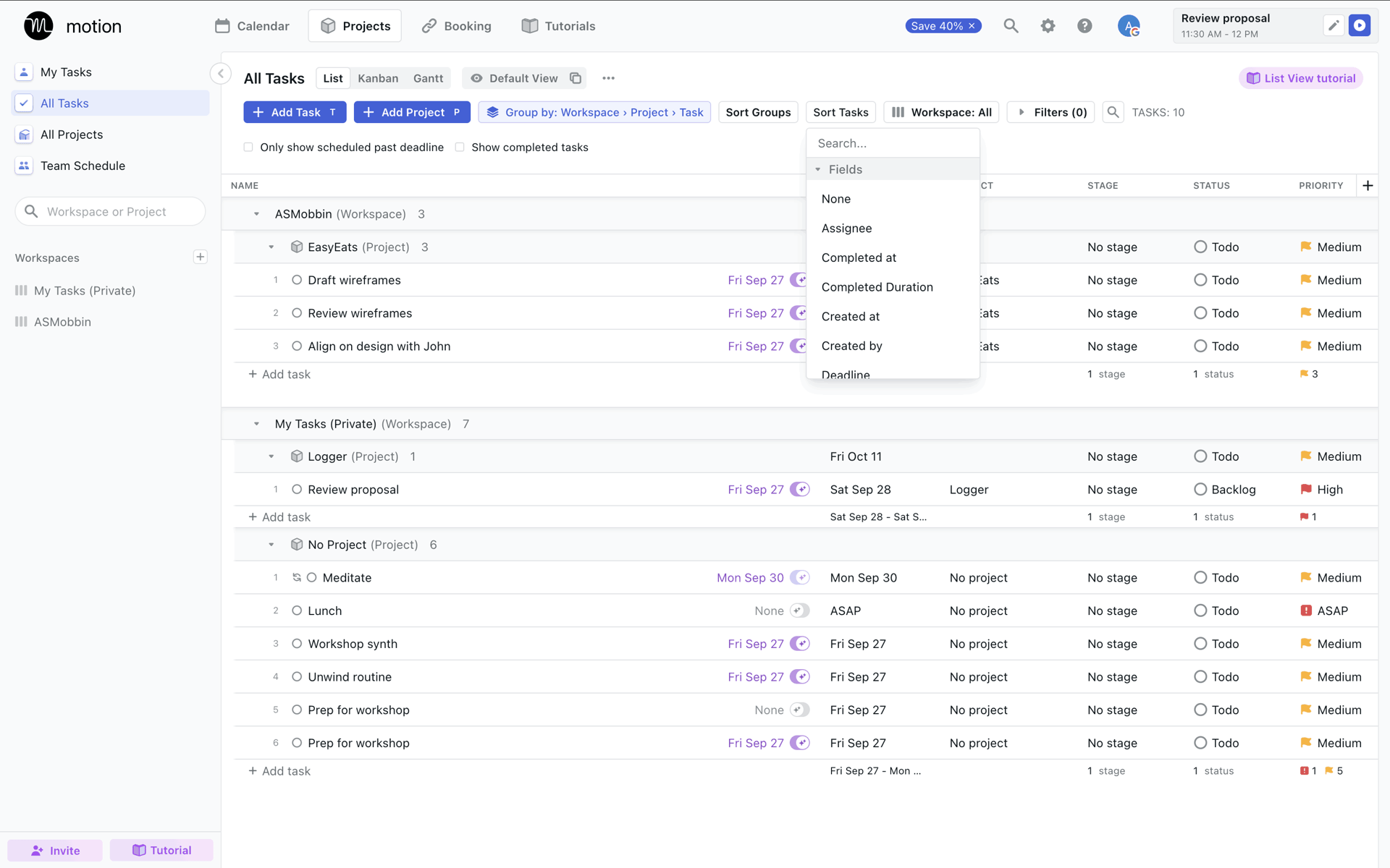 Motion Web AI interface screenshot 23